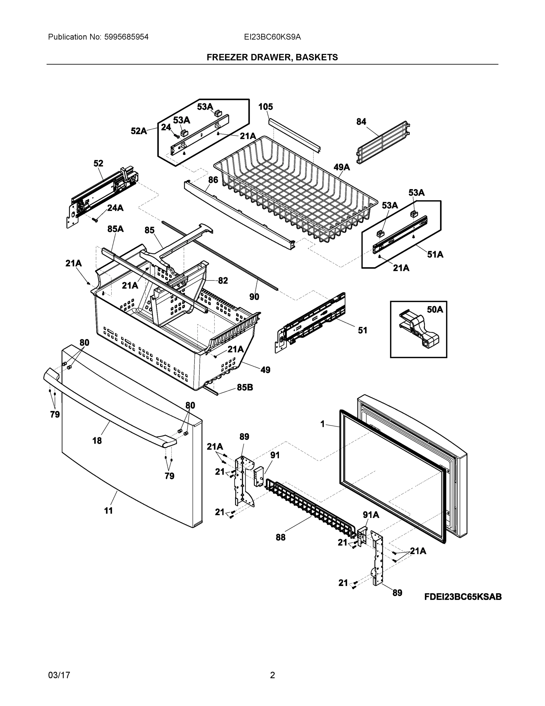 02 - FREEZER DRAWER, BASKETS