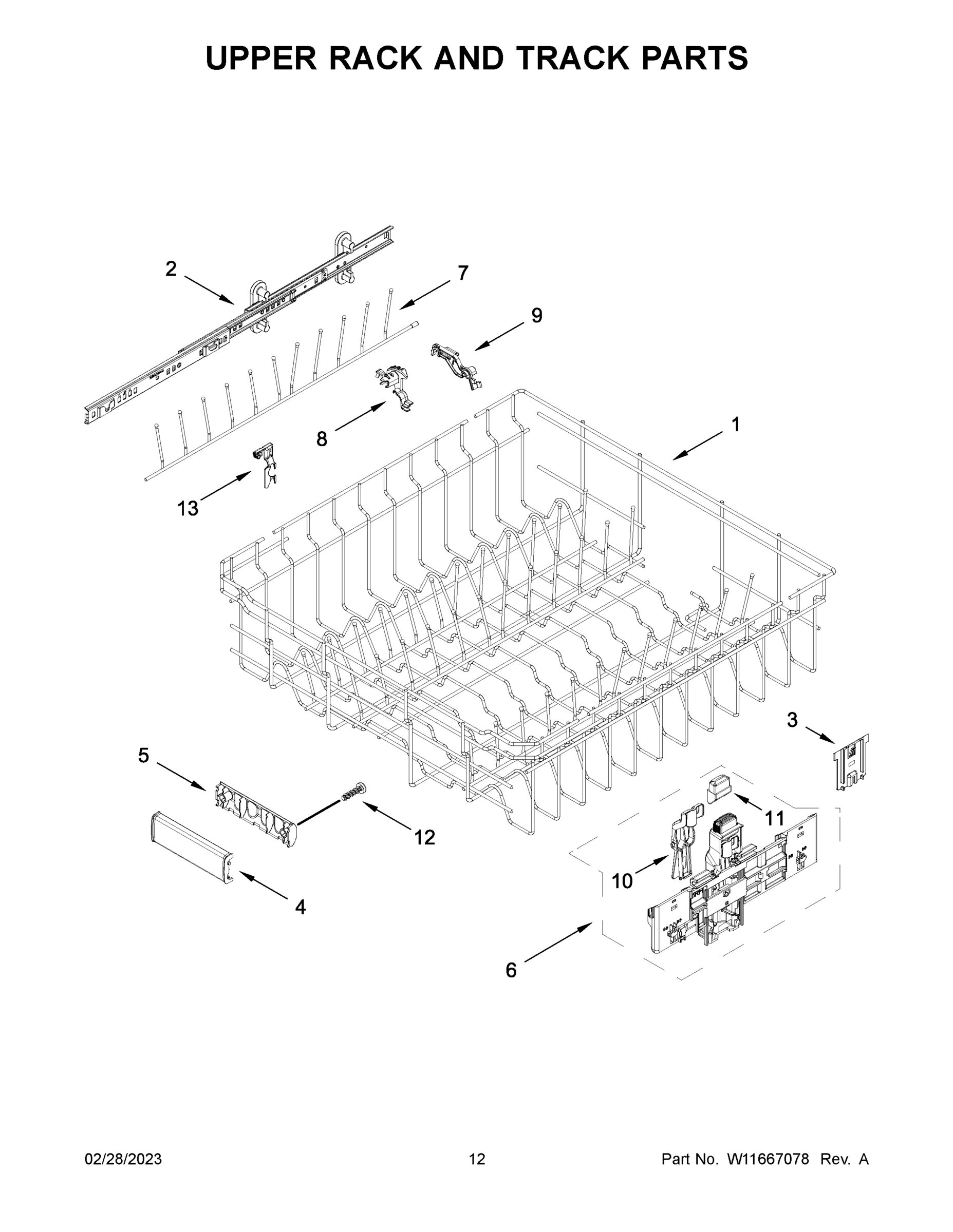 07 - UPPER RACK AND TRACK PARTS