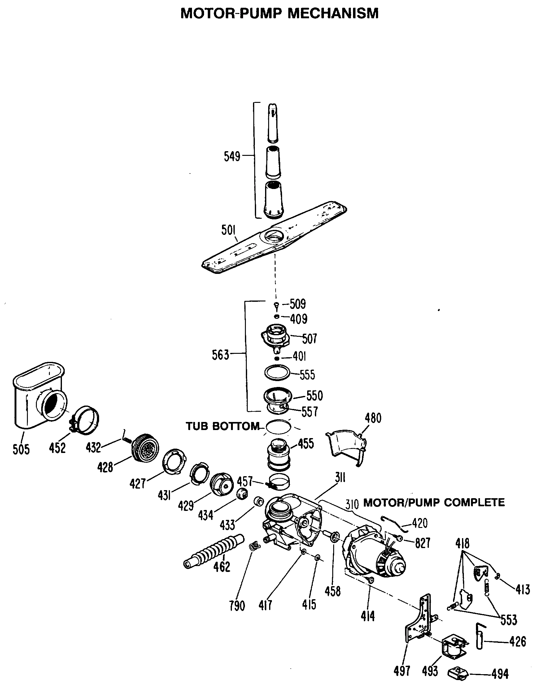 MOTOR-PUMP MECHANISM