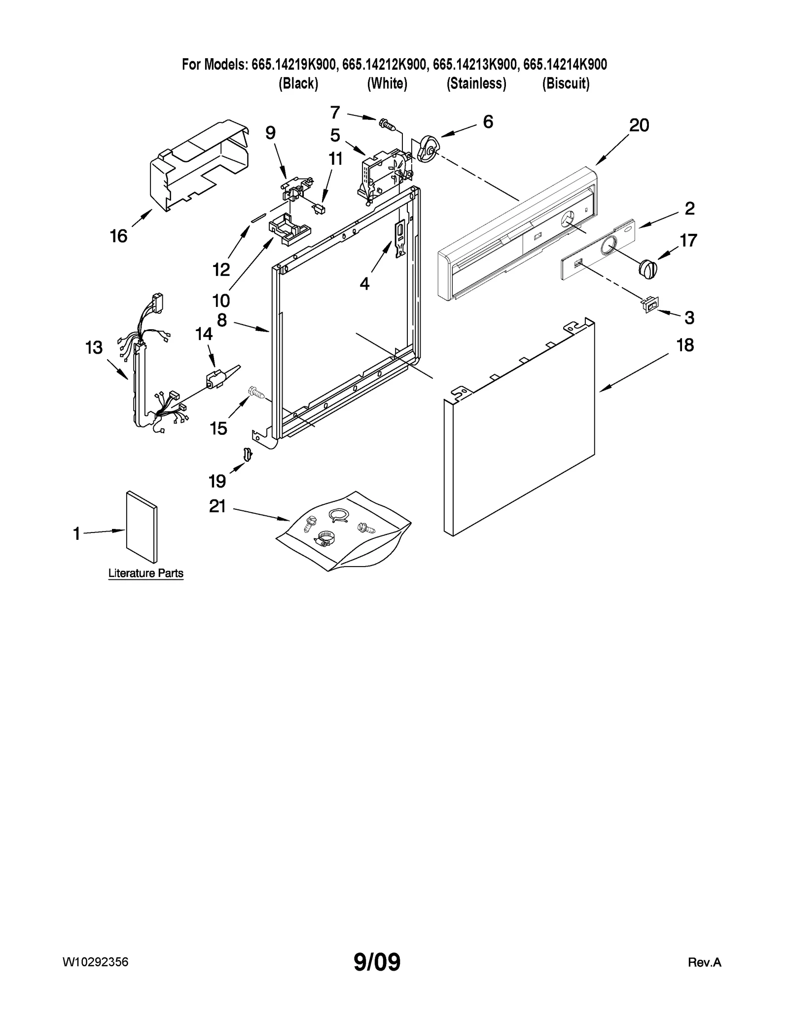 FRAME AND CONSOLE PARTS