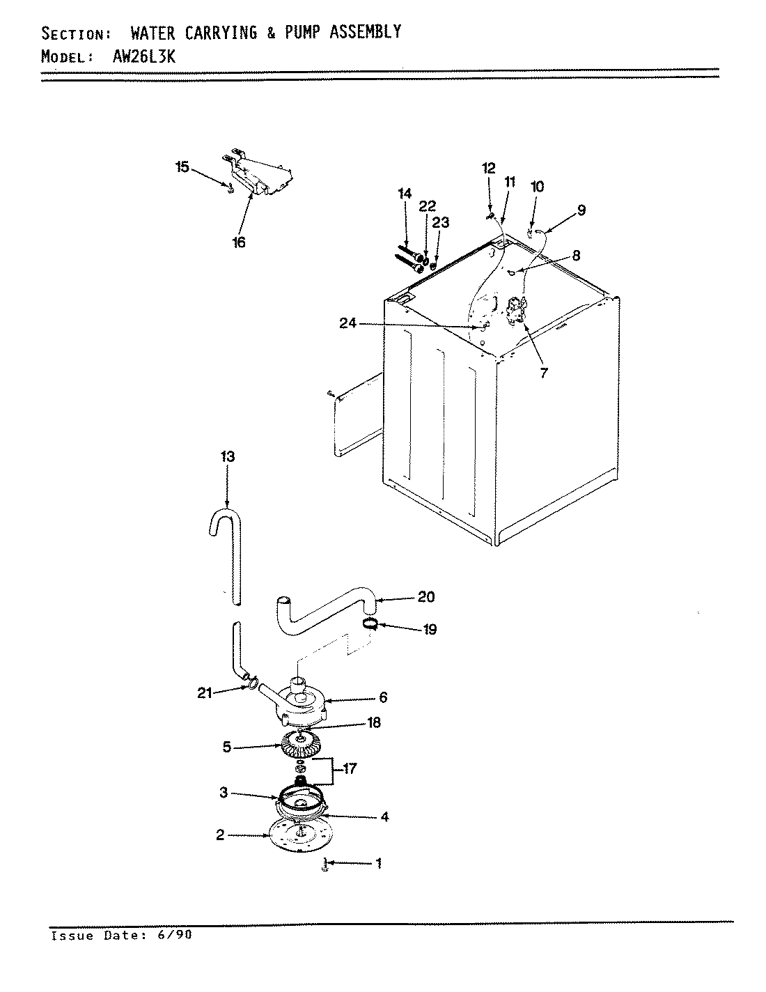 06 - WATER CARRYING & PUMP ASSY. (REV. A-D)