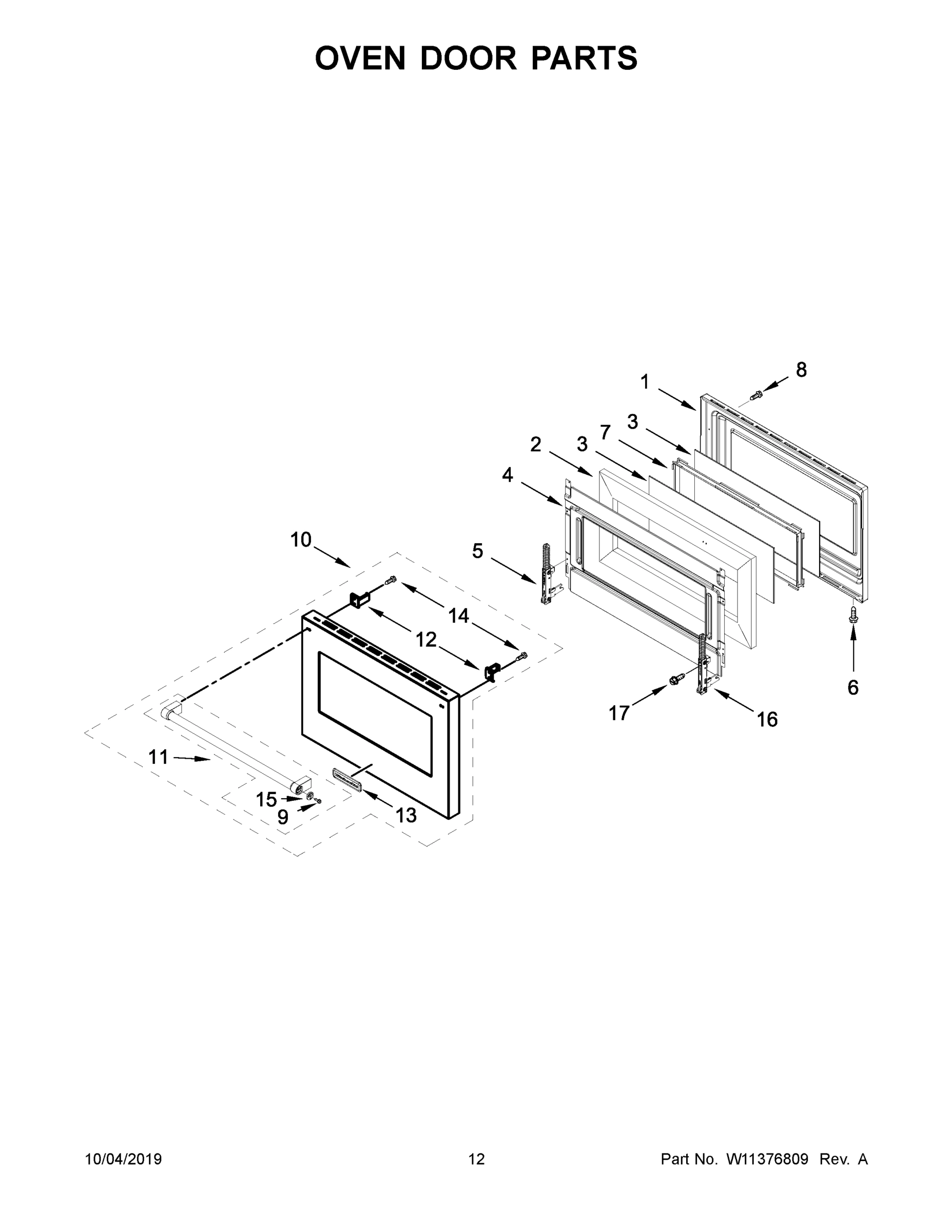 07 - OVEN DOOR PARTS