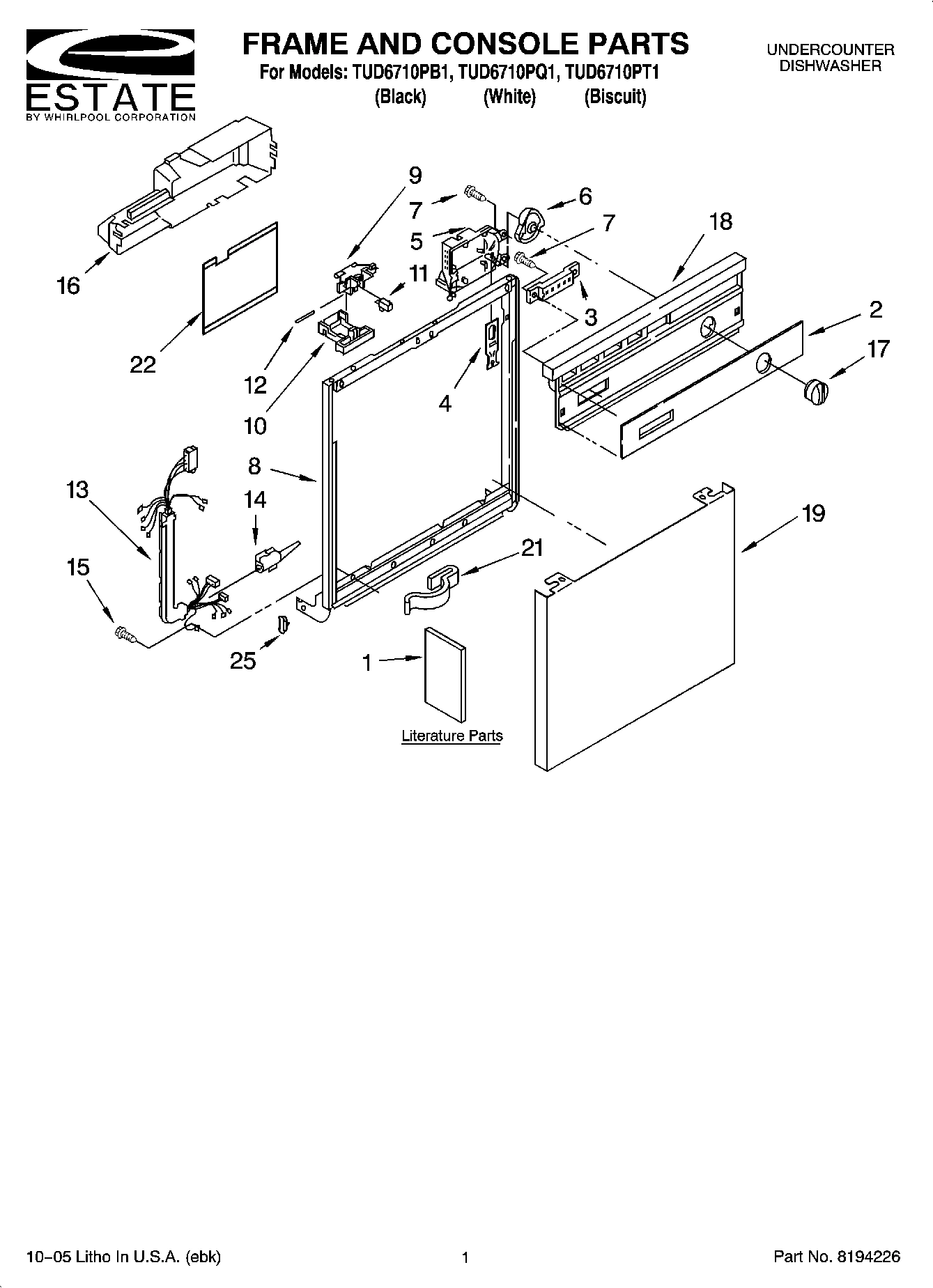 01 - FRAME AND CONSOLE PARTS