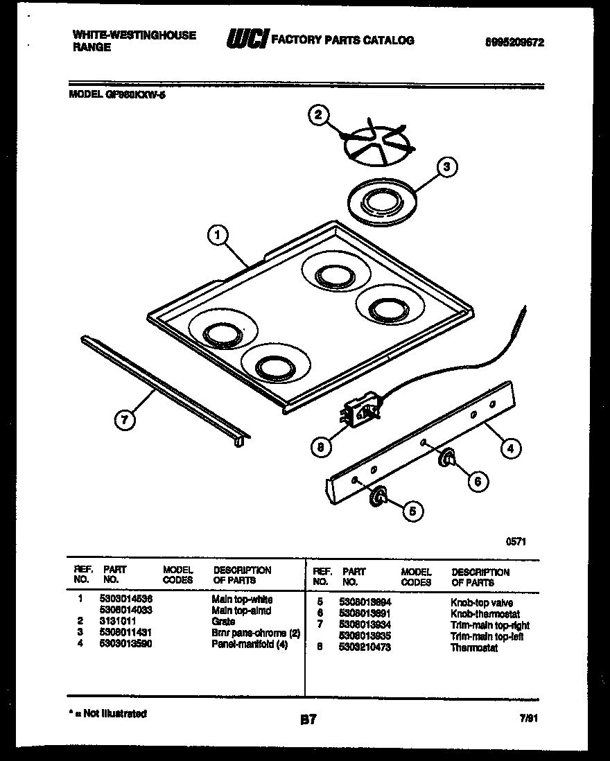 04 - COOKTOP PARTS