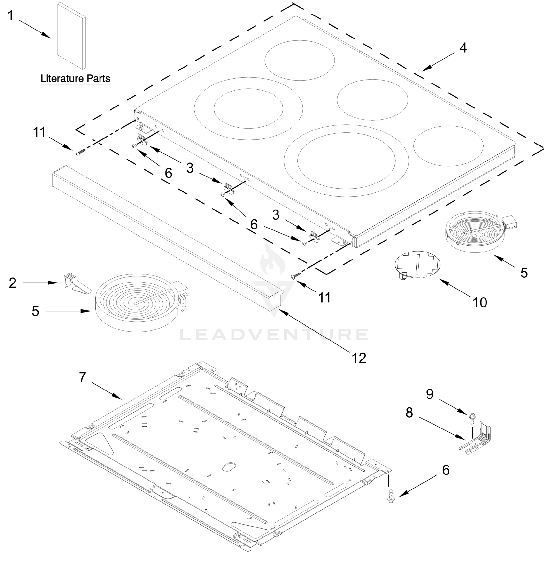 COOKTOP PARTS