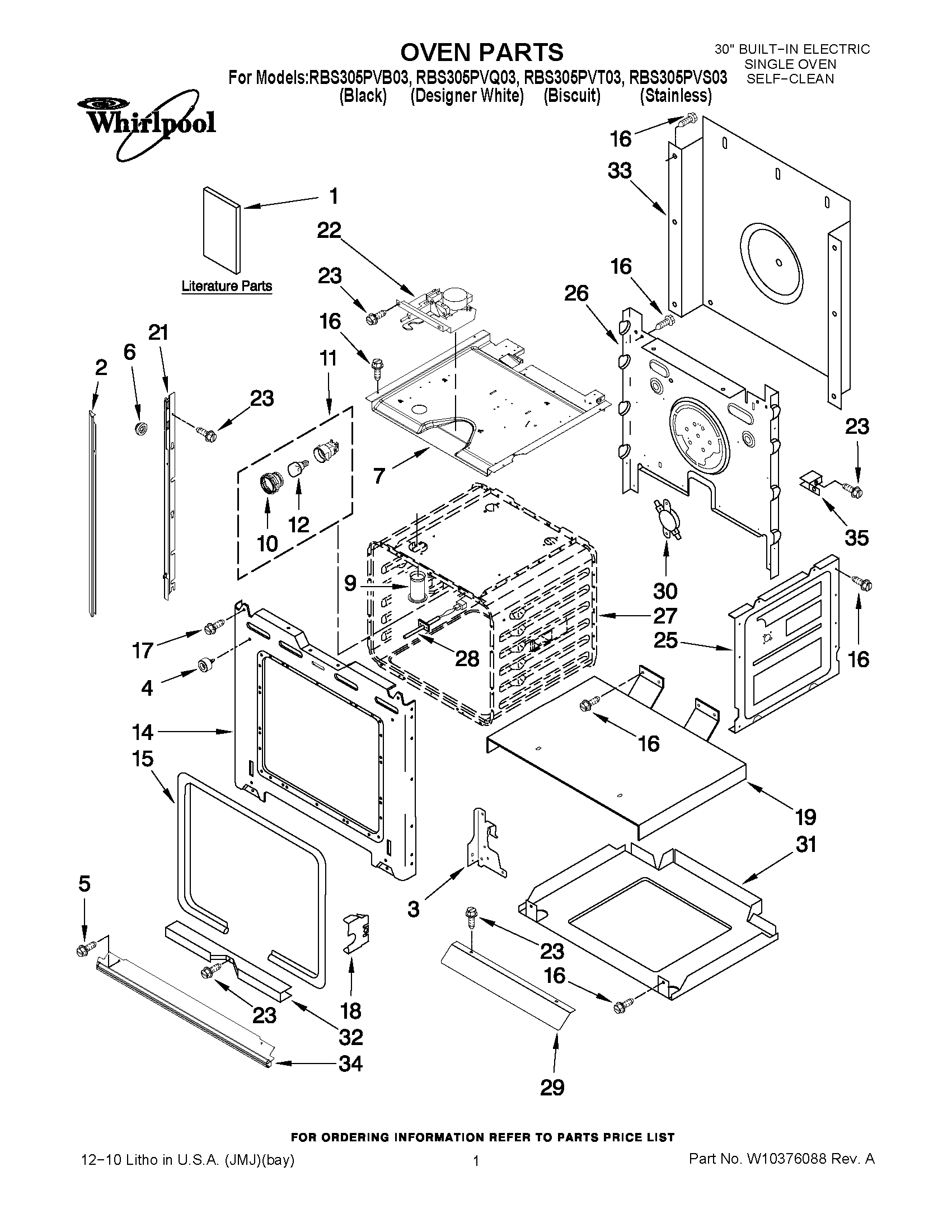 01 - OVEN PARTS
