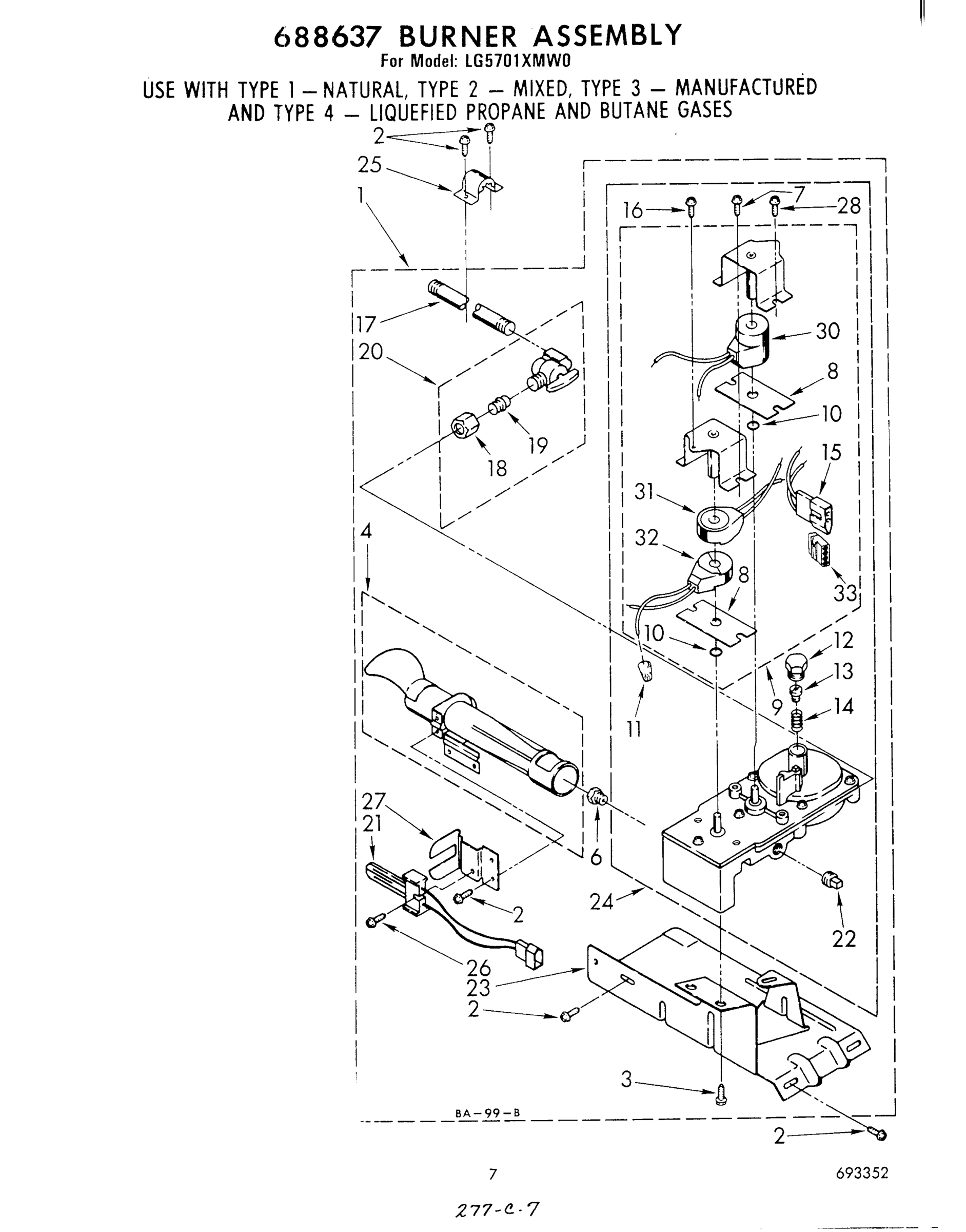 05 - 688637 BURNER ASSEMBLY