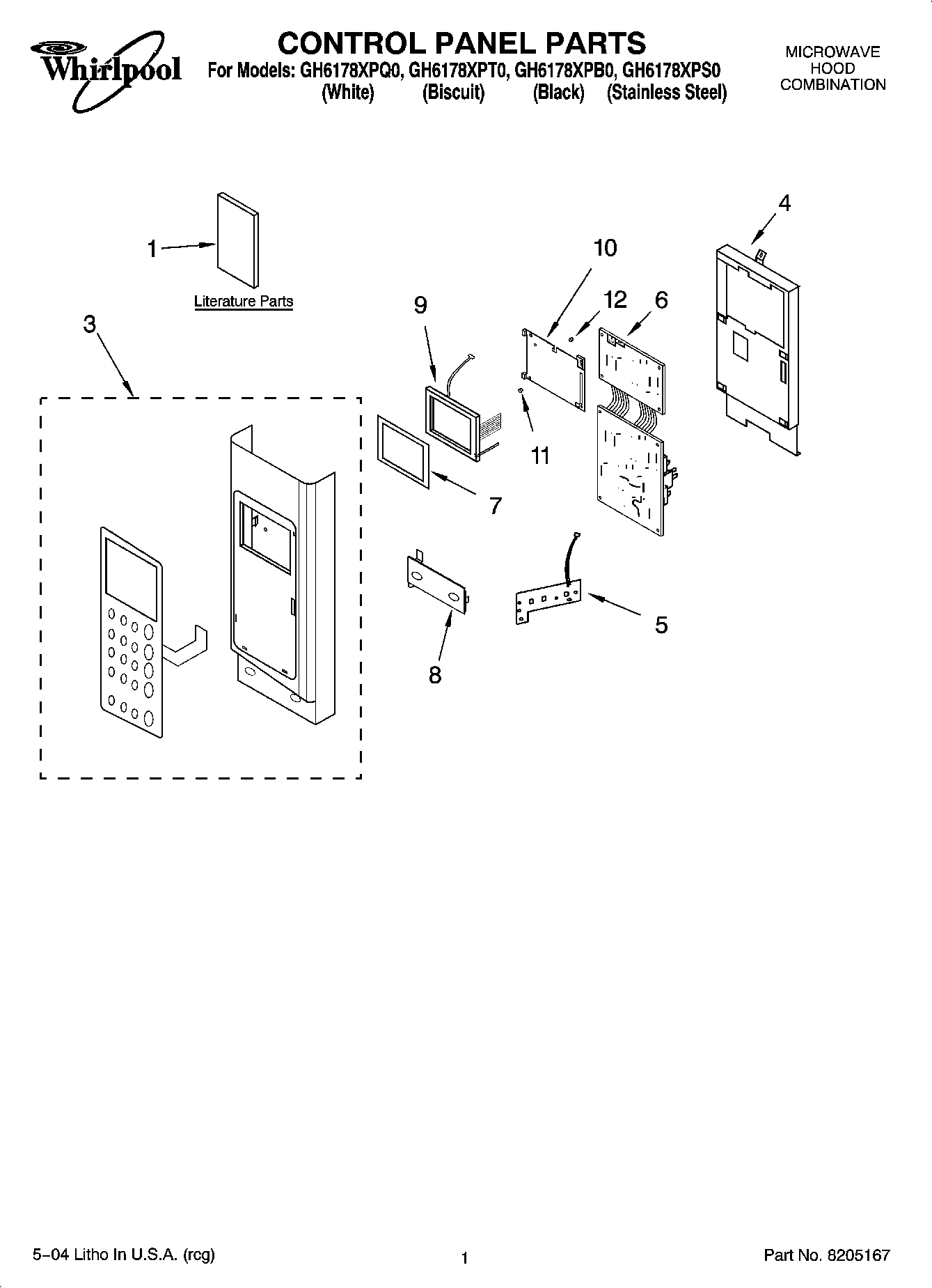 01 - CONTROL PANEL PARTS