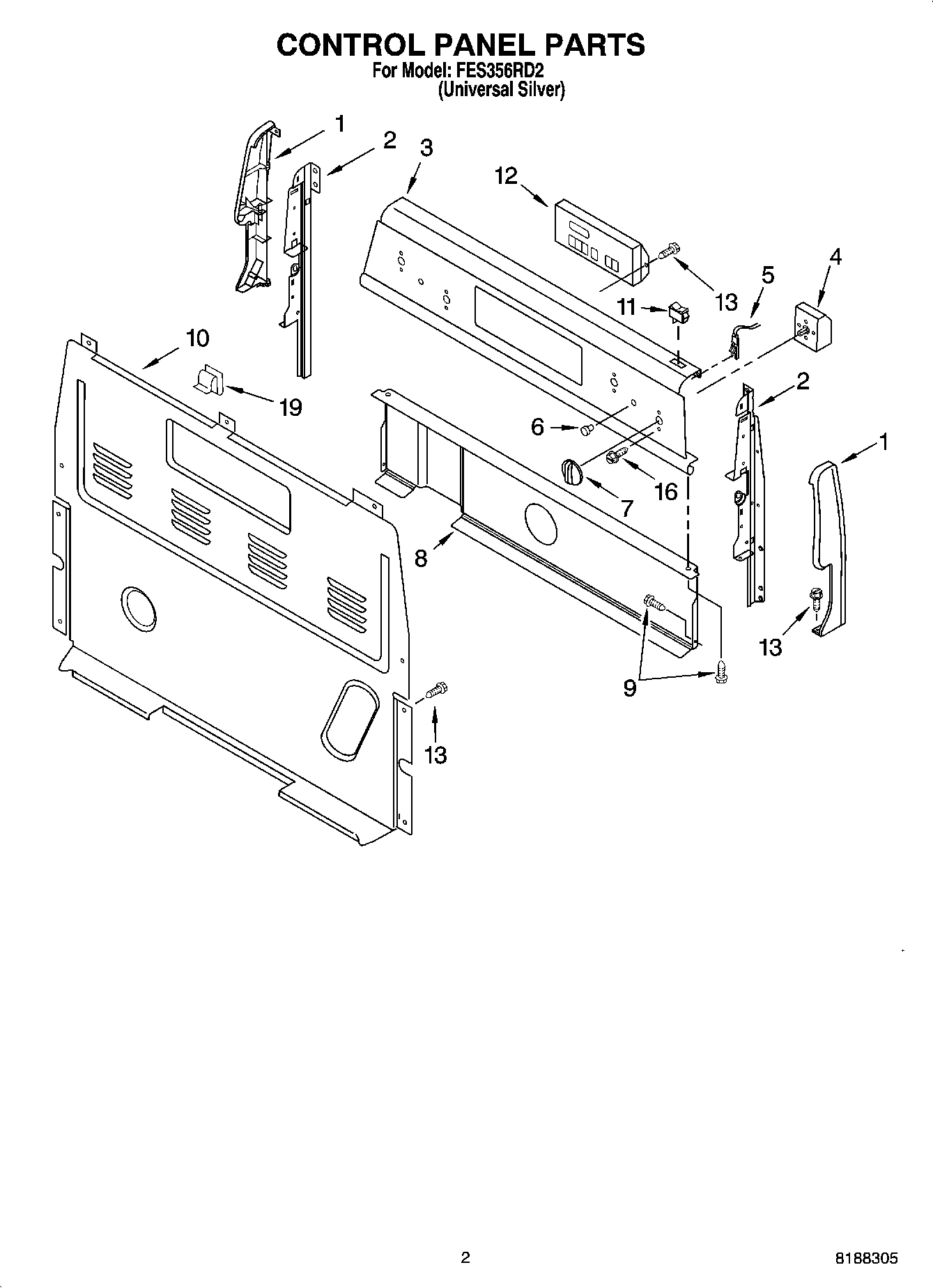 02 - CONTROL PANEL PARTS