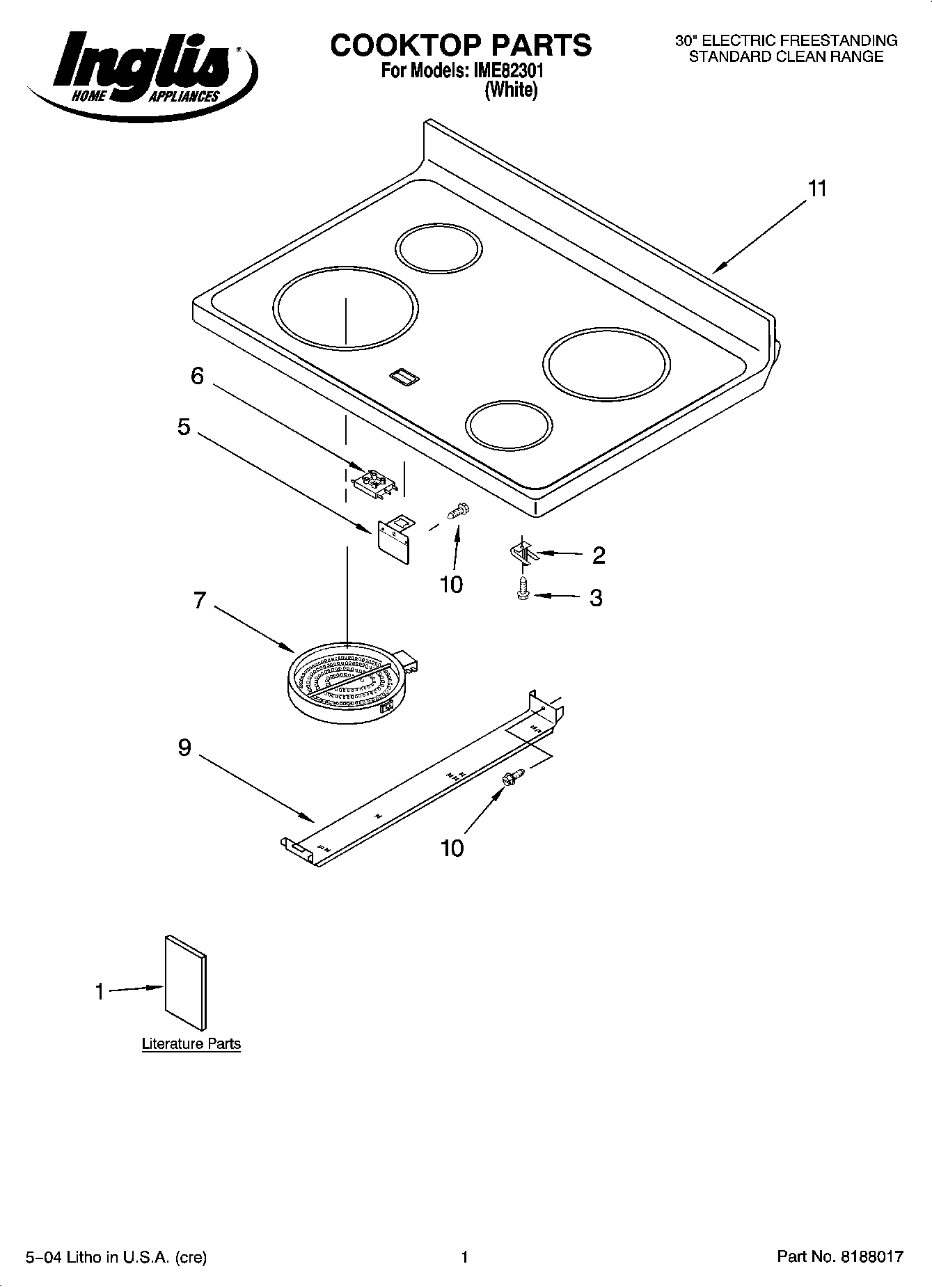 01 - COOKTOP PARTS