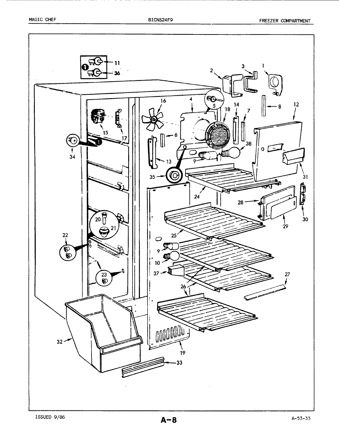 01 - FREEZER COMPARTMENT