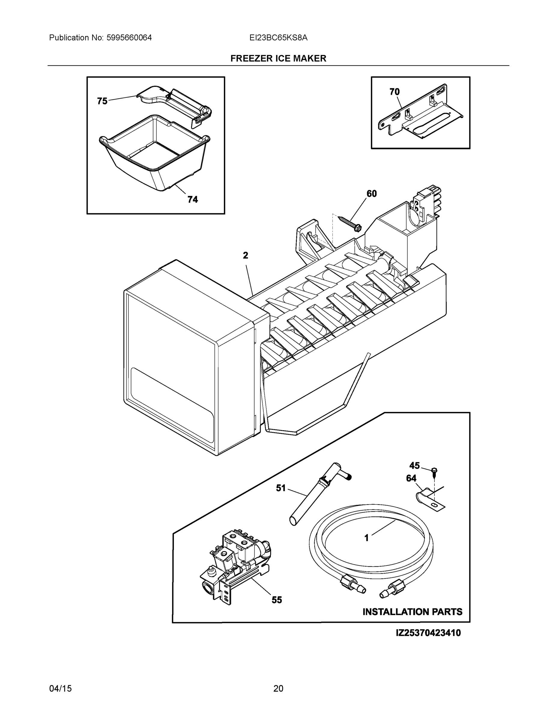10 - FREEZER ICE MAKER