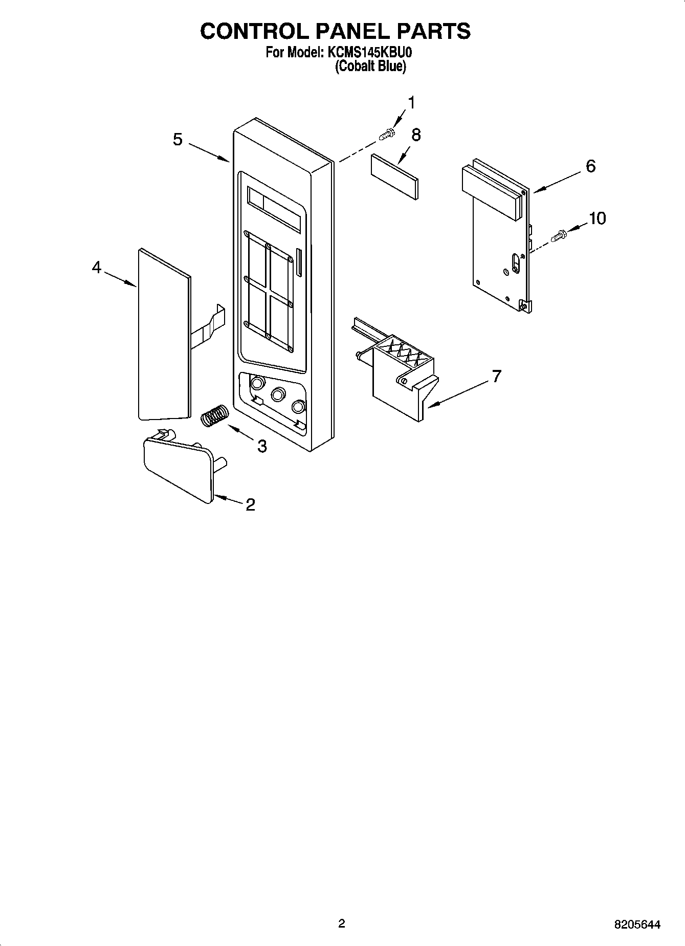 02 - CONTROL PANEL PARTS