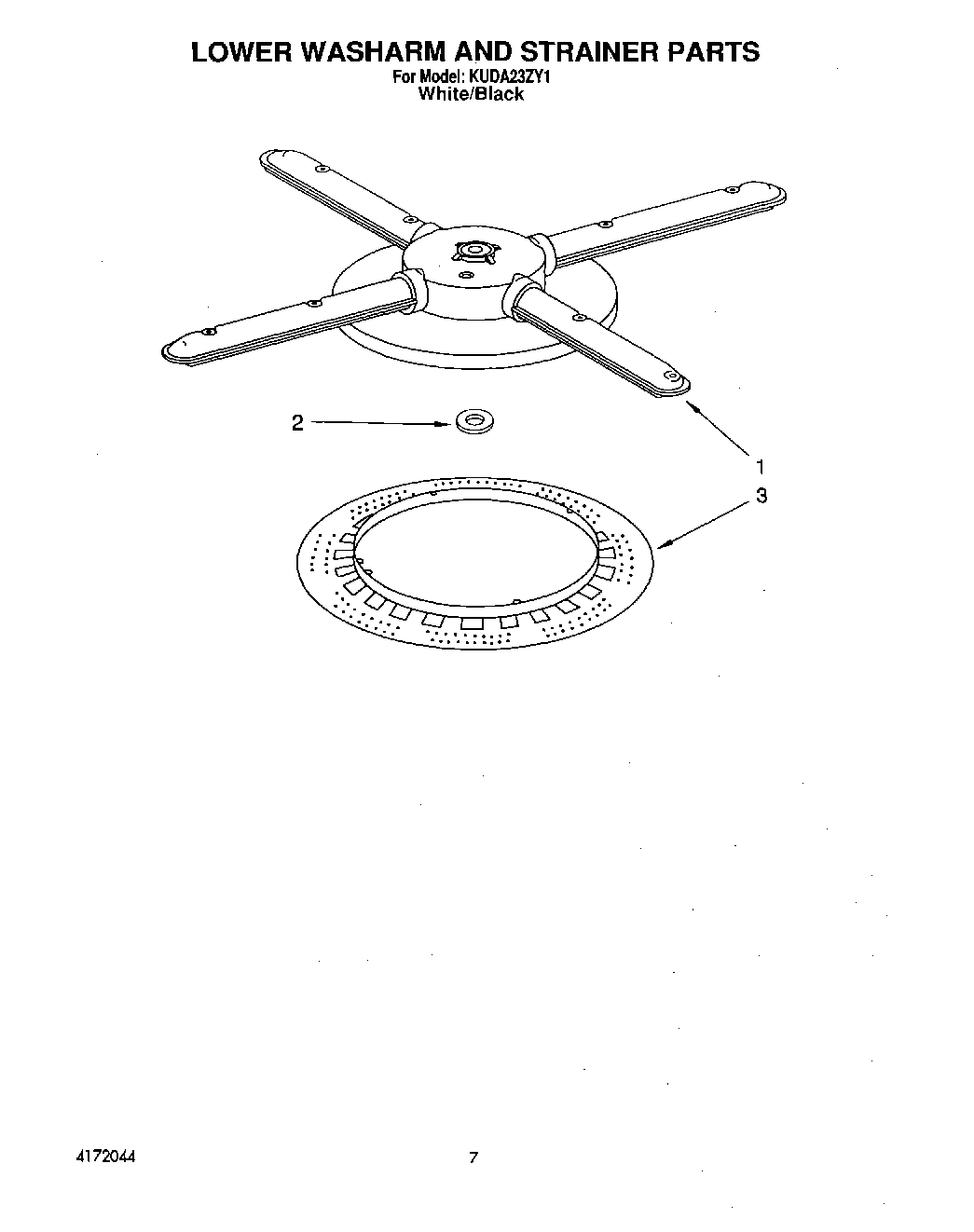 05 - LOWER WASHARM AND STRAINER