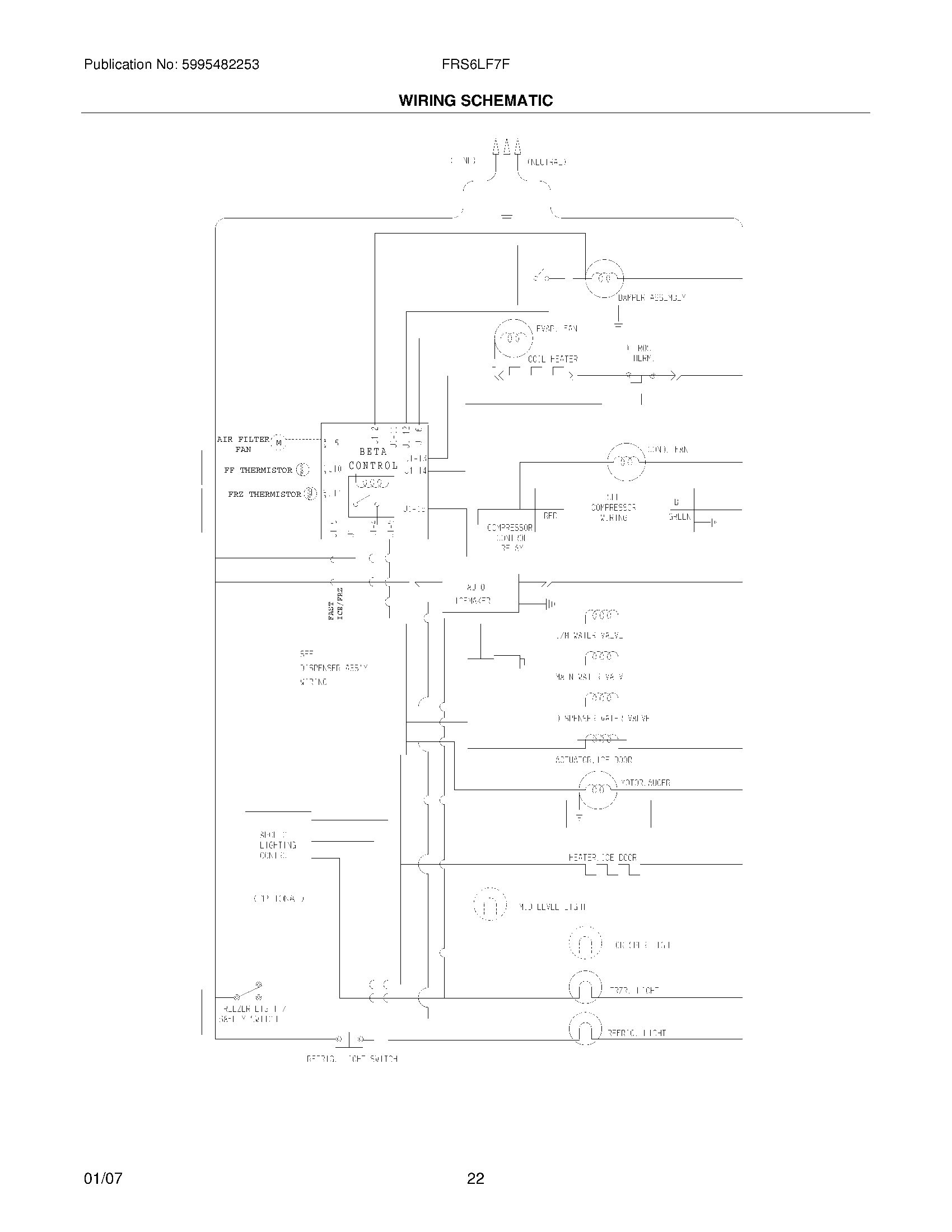 22 - WIRING SCHEMATIC
