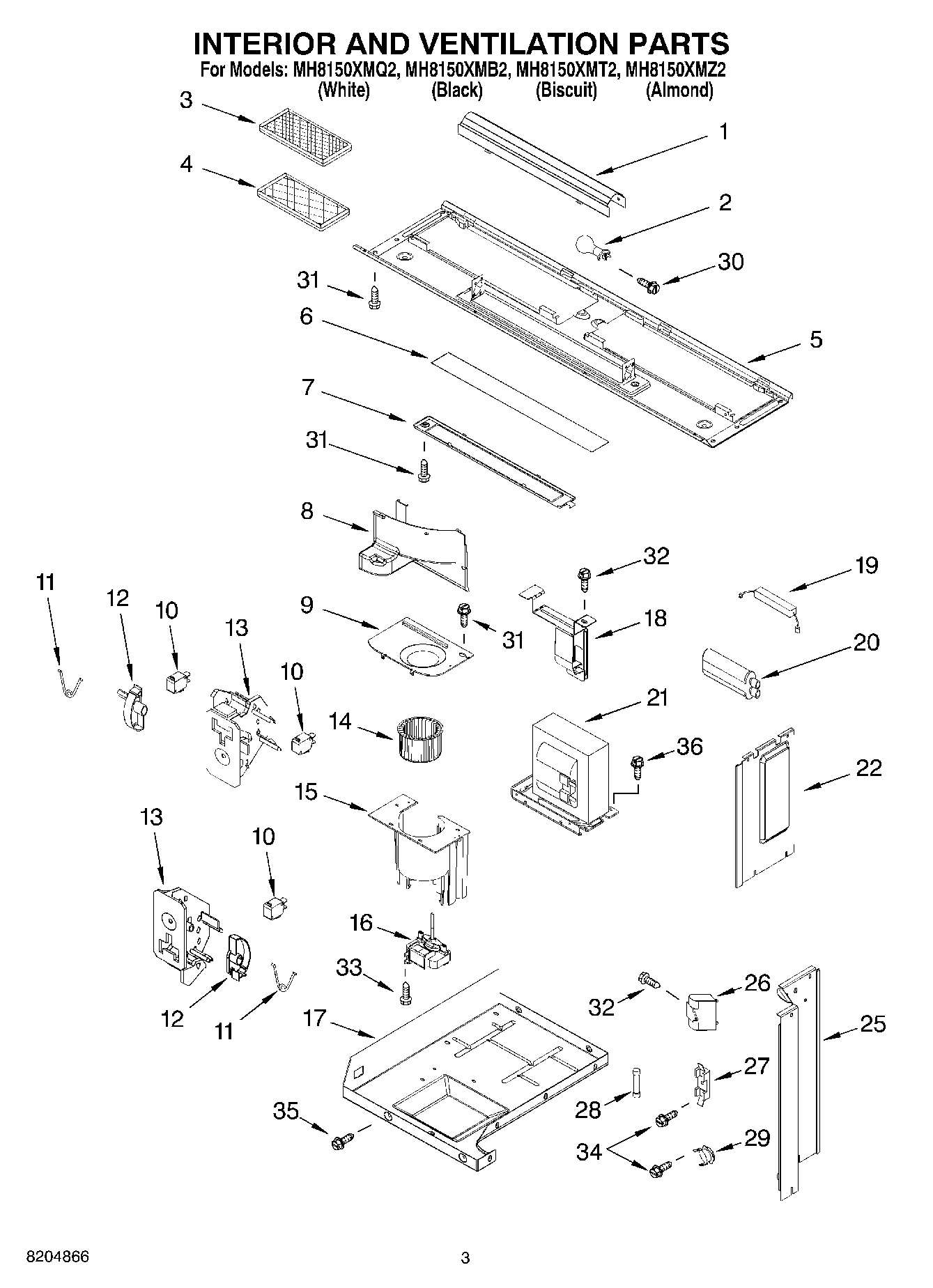 03 - INTERIOR AND VENTILATION PARTS
