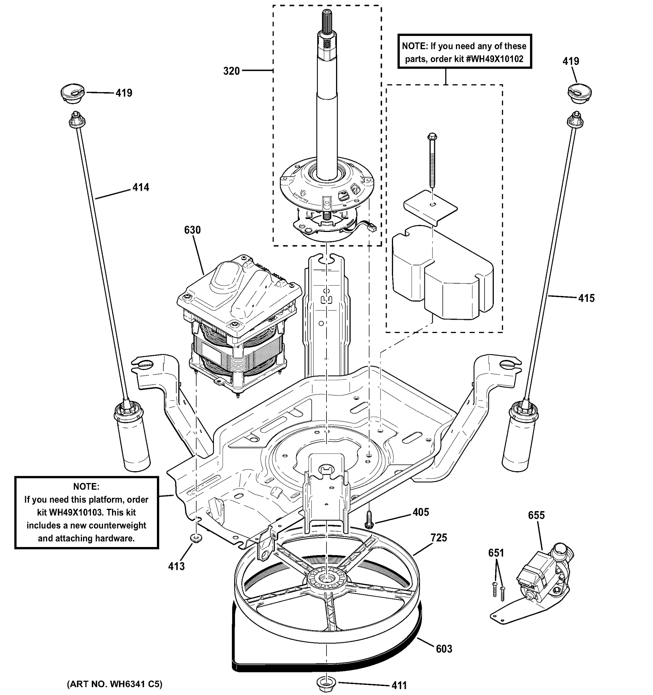 SUSPENSION, PUMP & DRIVE COMPONENTS