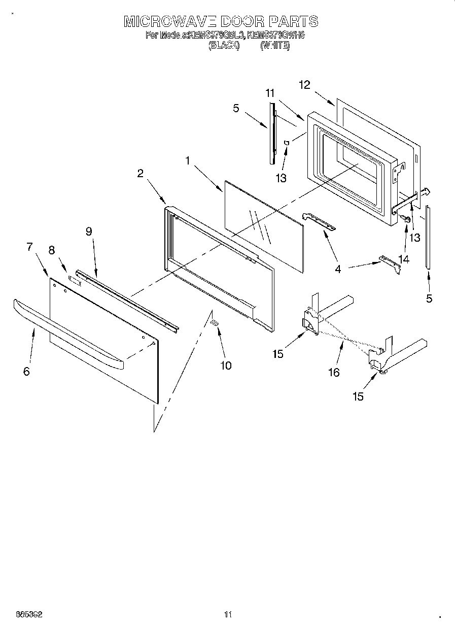 09 - MICROWAVE DOOR, OPTIONAL