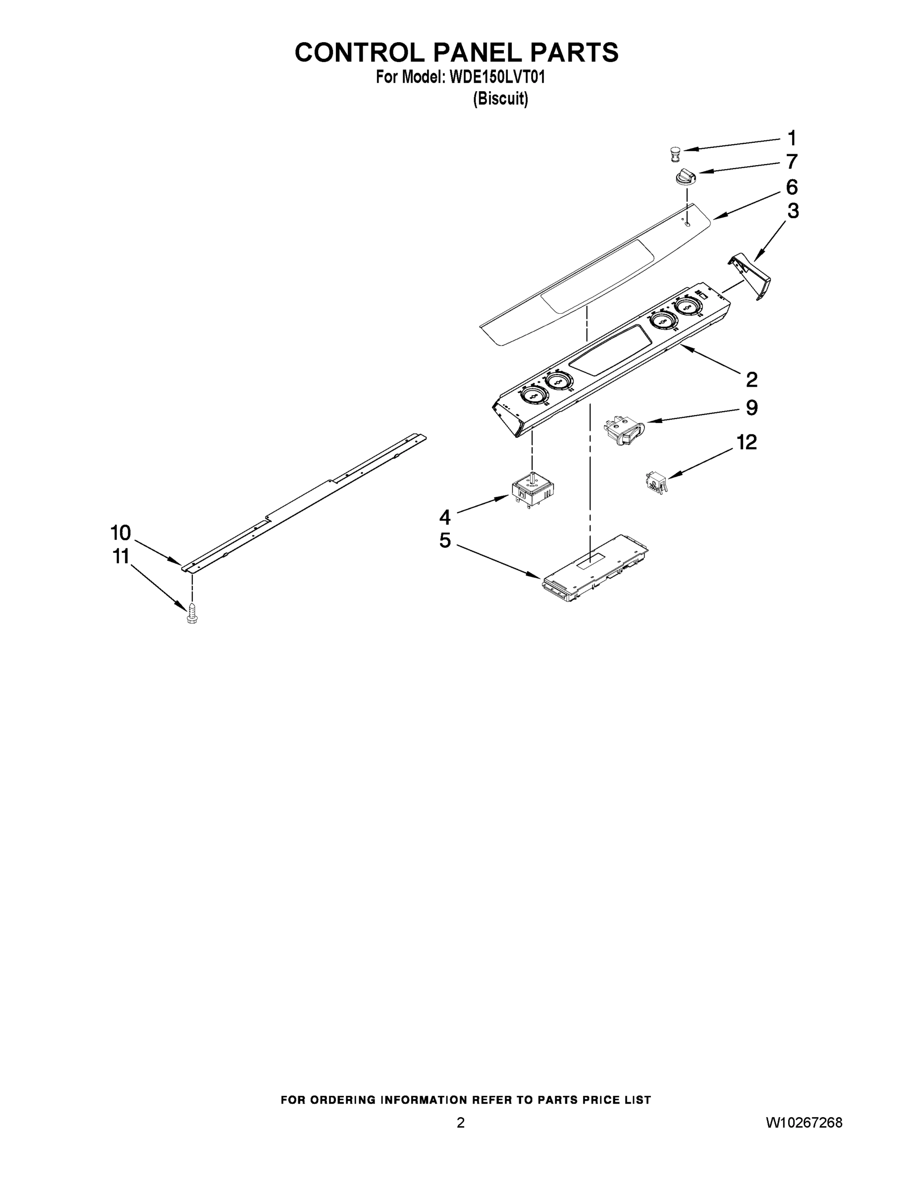 02 - CONTROL PANEL PARTS