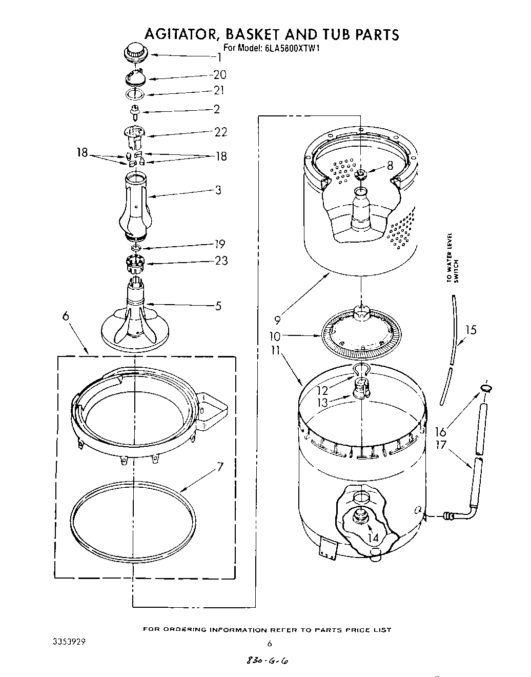 04 - AGITATOR, BASKET AND TUB