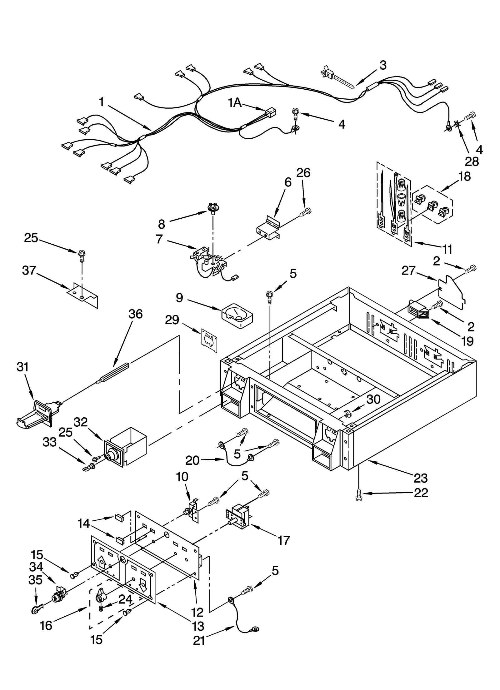 CONTROL PANEL AND SEPARATOR PARTS