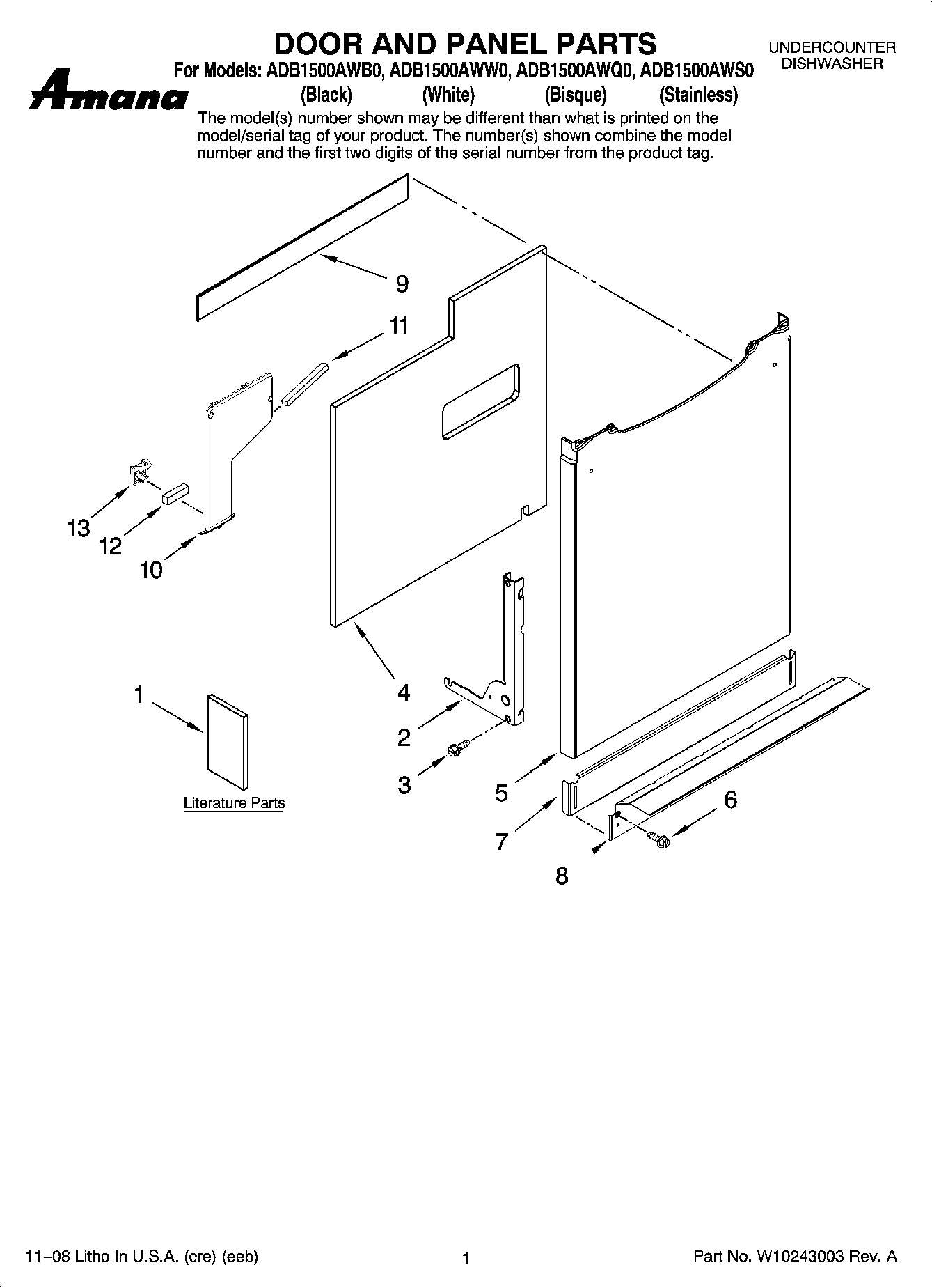 01 - DOOR AND PANEL PARTS