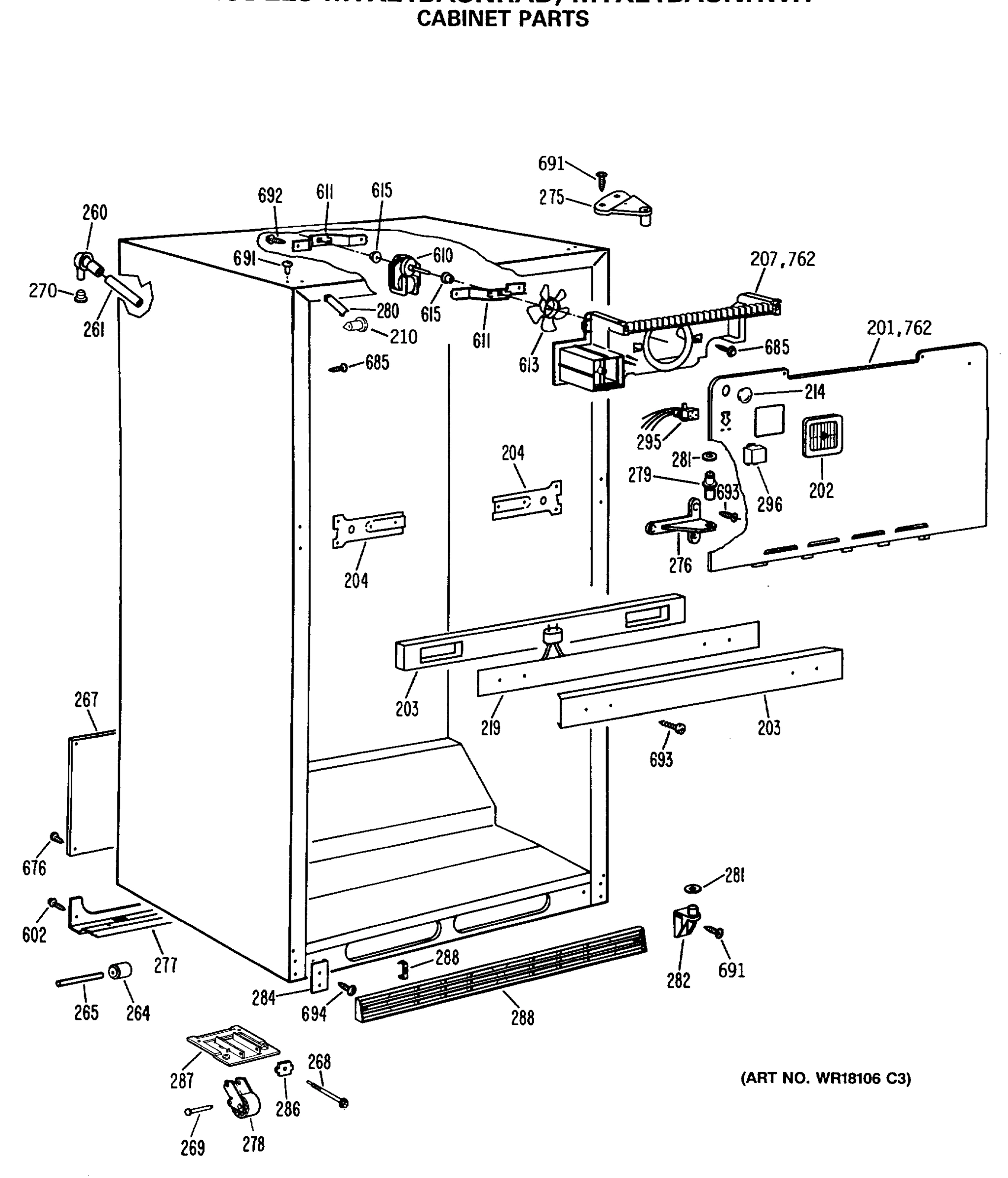 CABINET PARTS