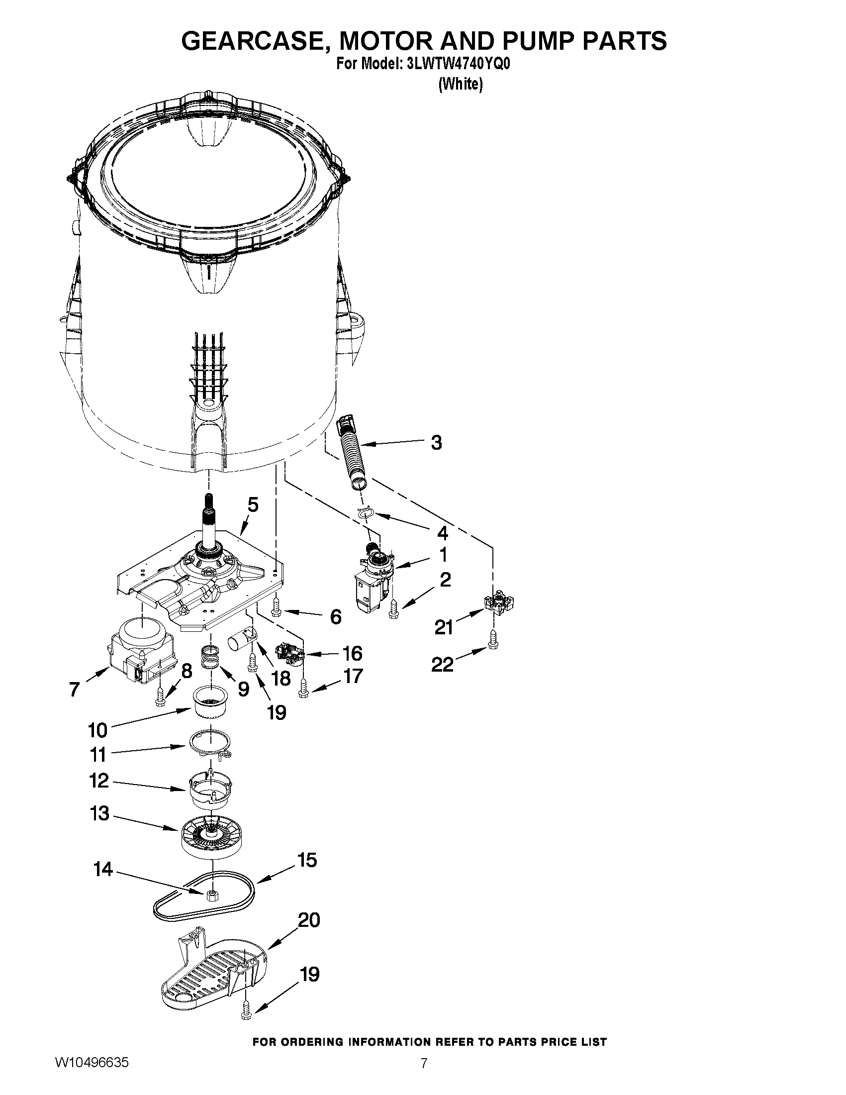 04 - GEARCASE, MOTOR AND PUMP PARTS
