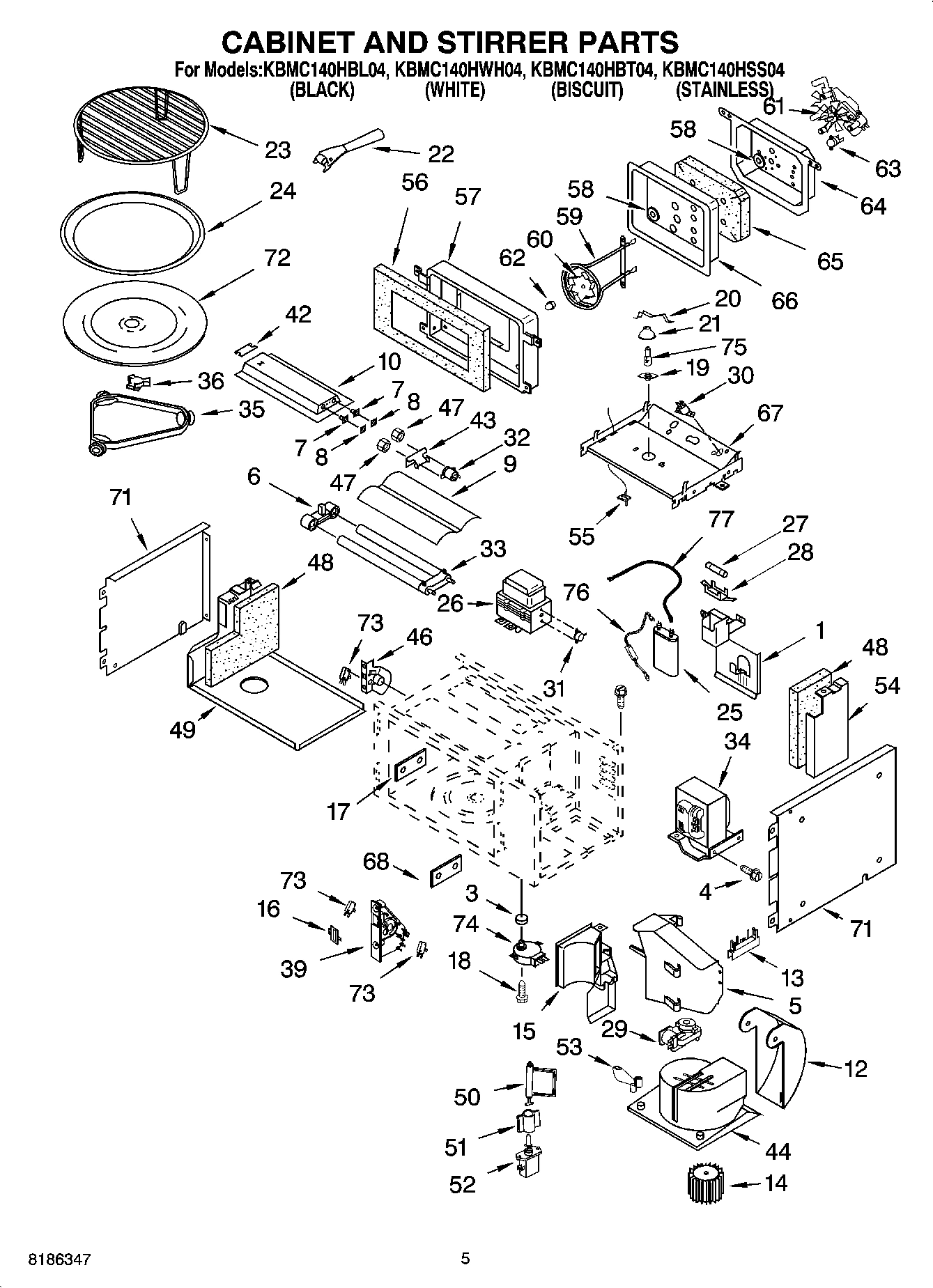 04 - CABINET AND STIRRER PARTS