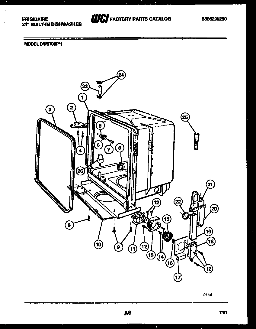 05 - TUB AND FRAME PARTS