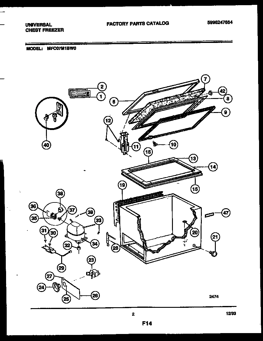 02 - CHEST FREEZER PARTS