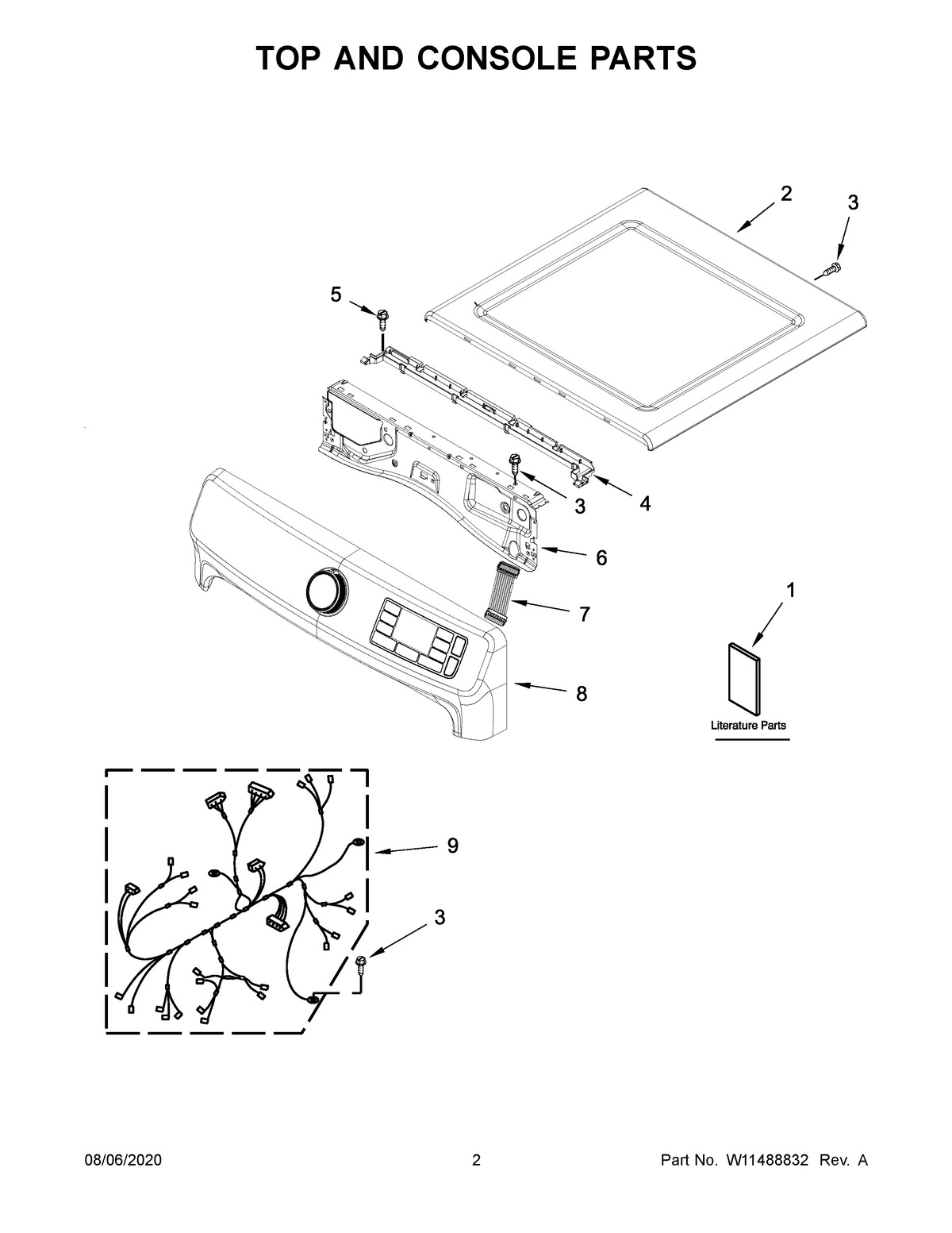 02 - TOP AND CONSOLE PARTS