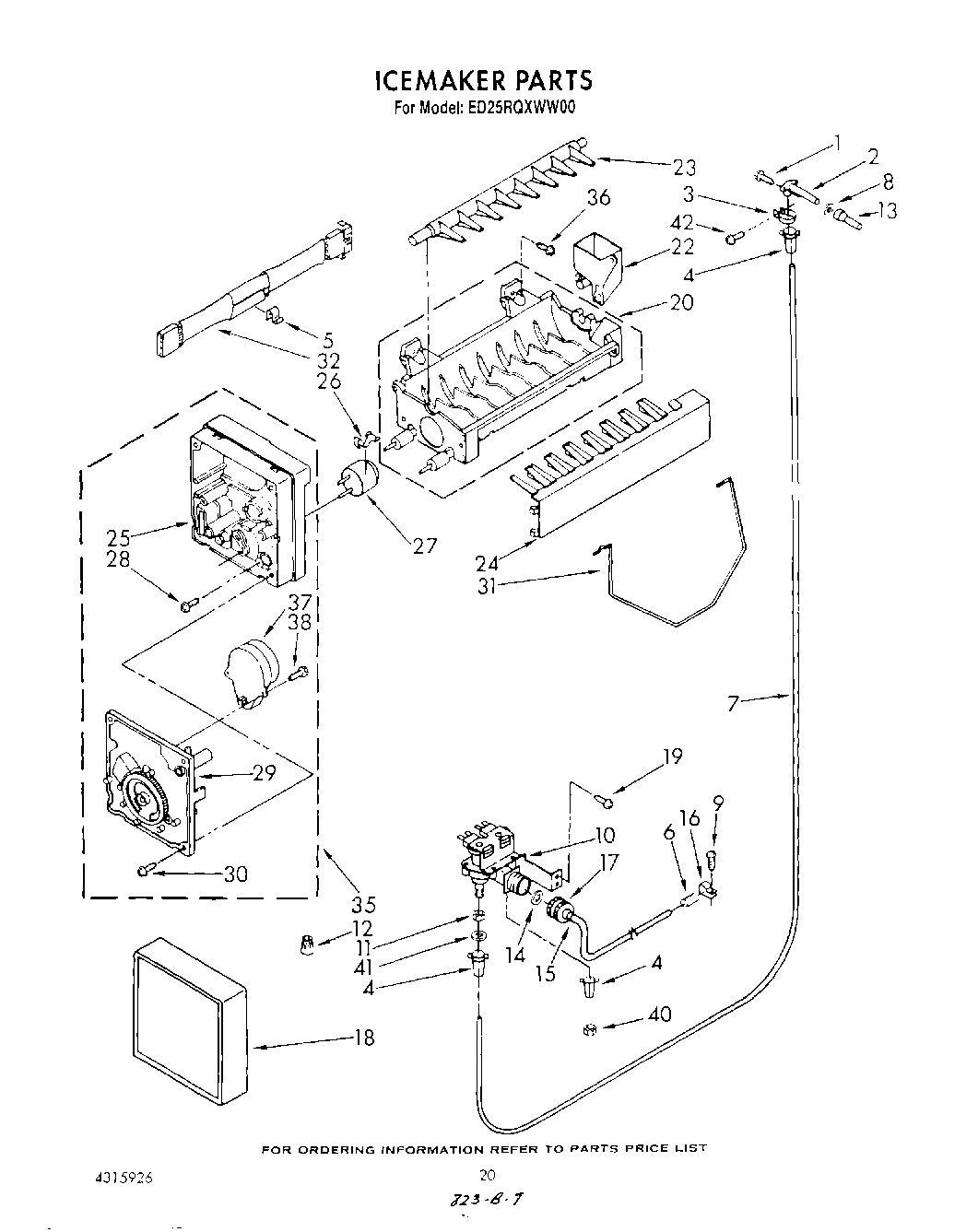 13 - ICE MAKER , NOT ILLUSTRATED