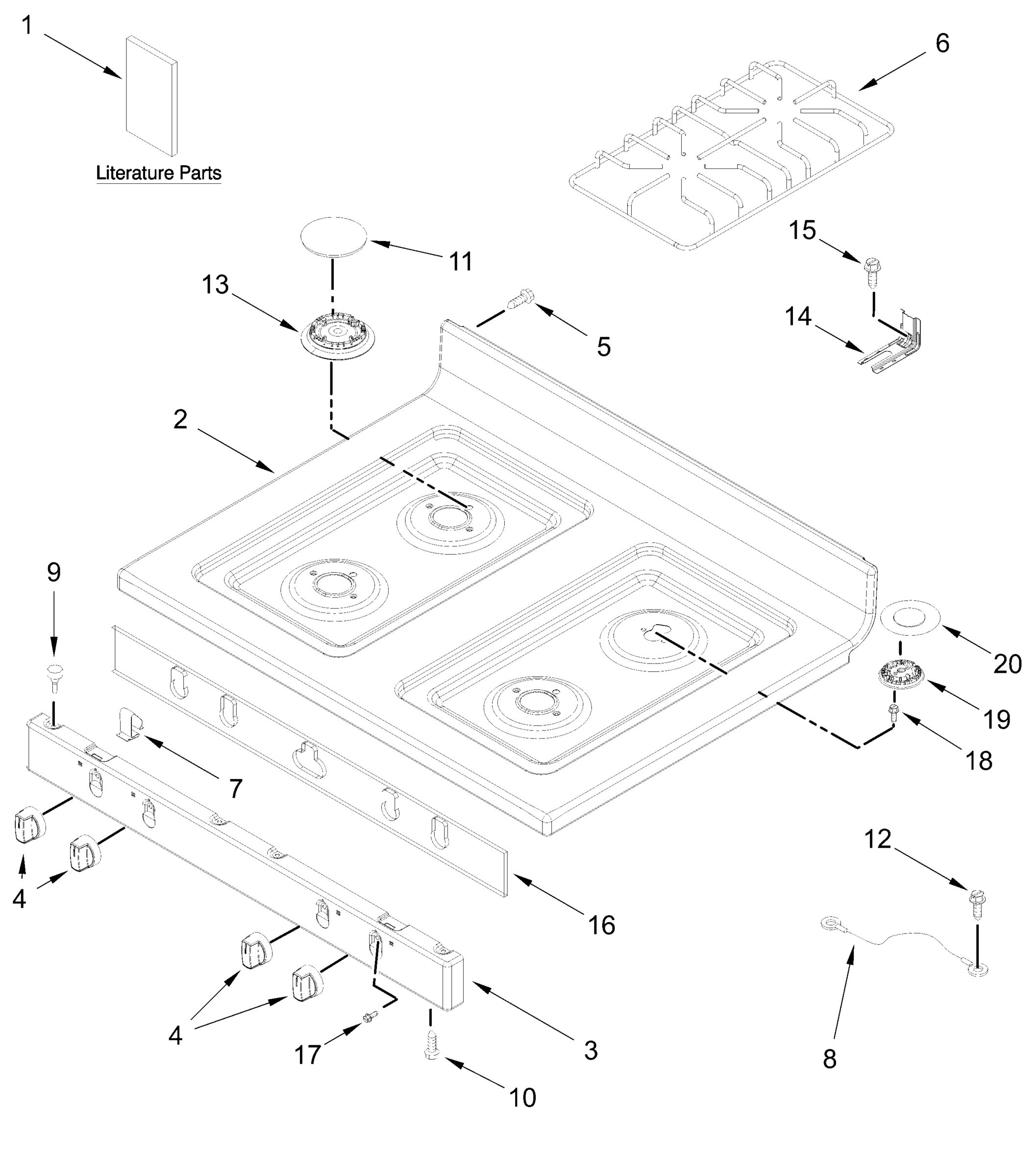 COOKTOP PARTS