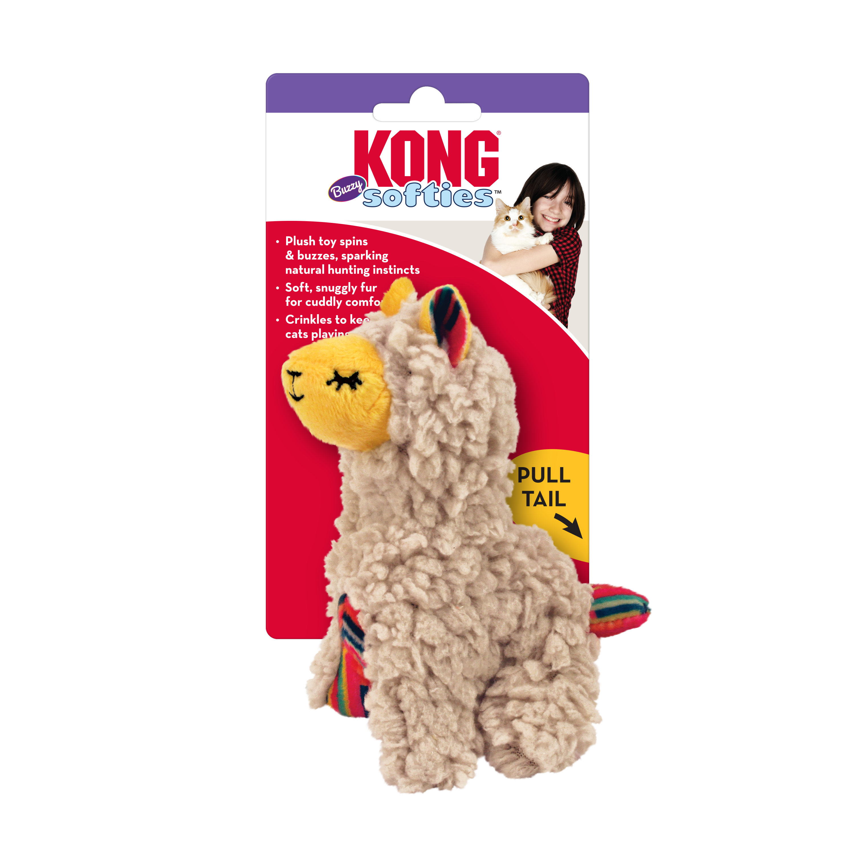 Softies Buzzy Llama (no catnip) onpack product image