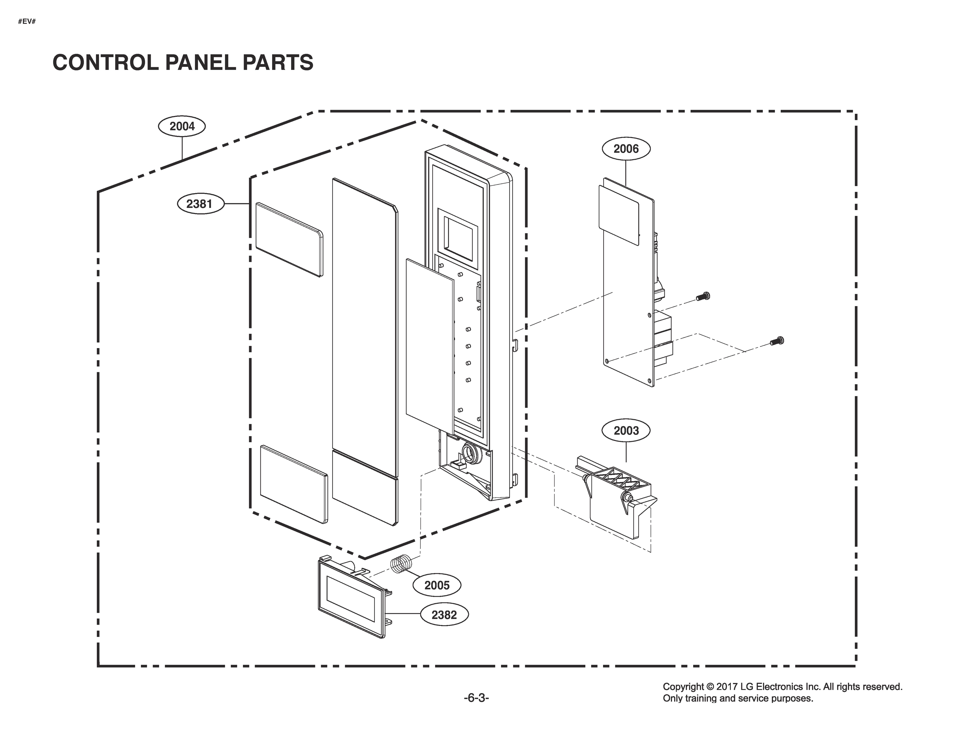 CONTROL PANEL PARTS