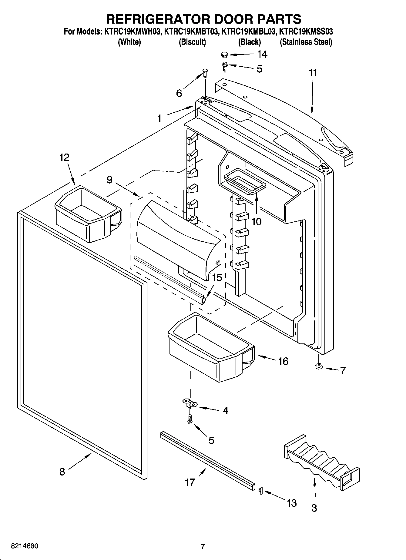 04 - REFRIGERATOR DOOR PARTS