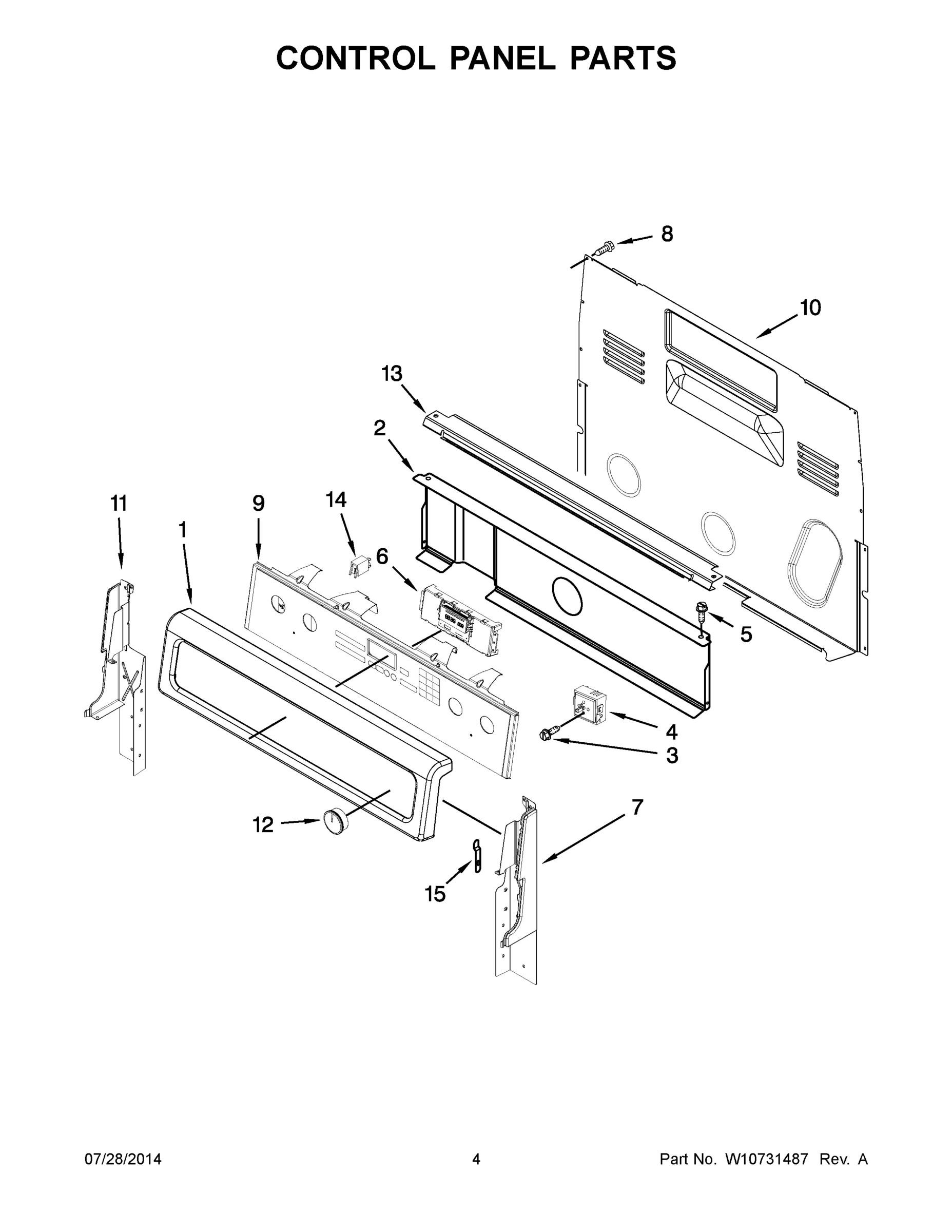 03 - CONTROL PANEL PARTS