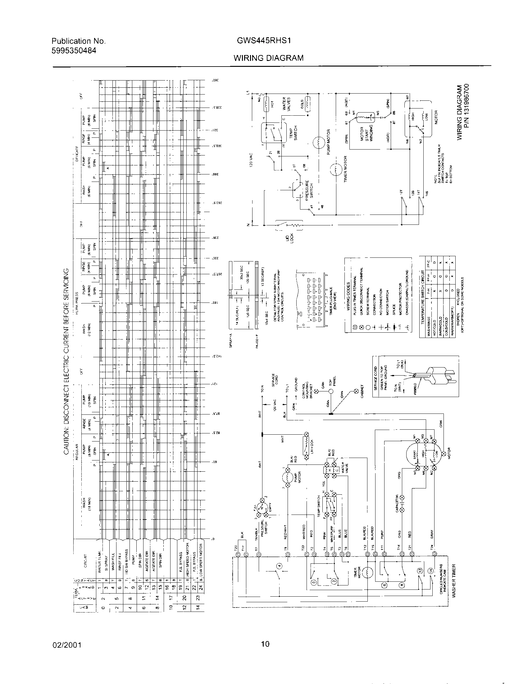 10 - 131986700 WIRING DIAGRAM