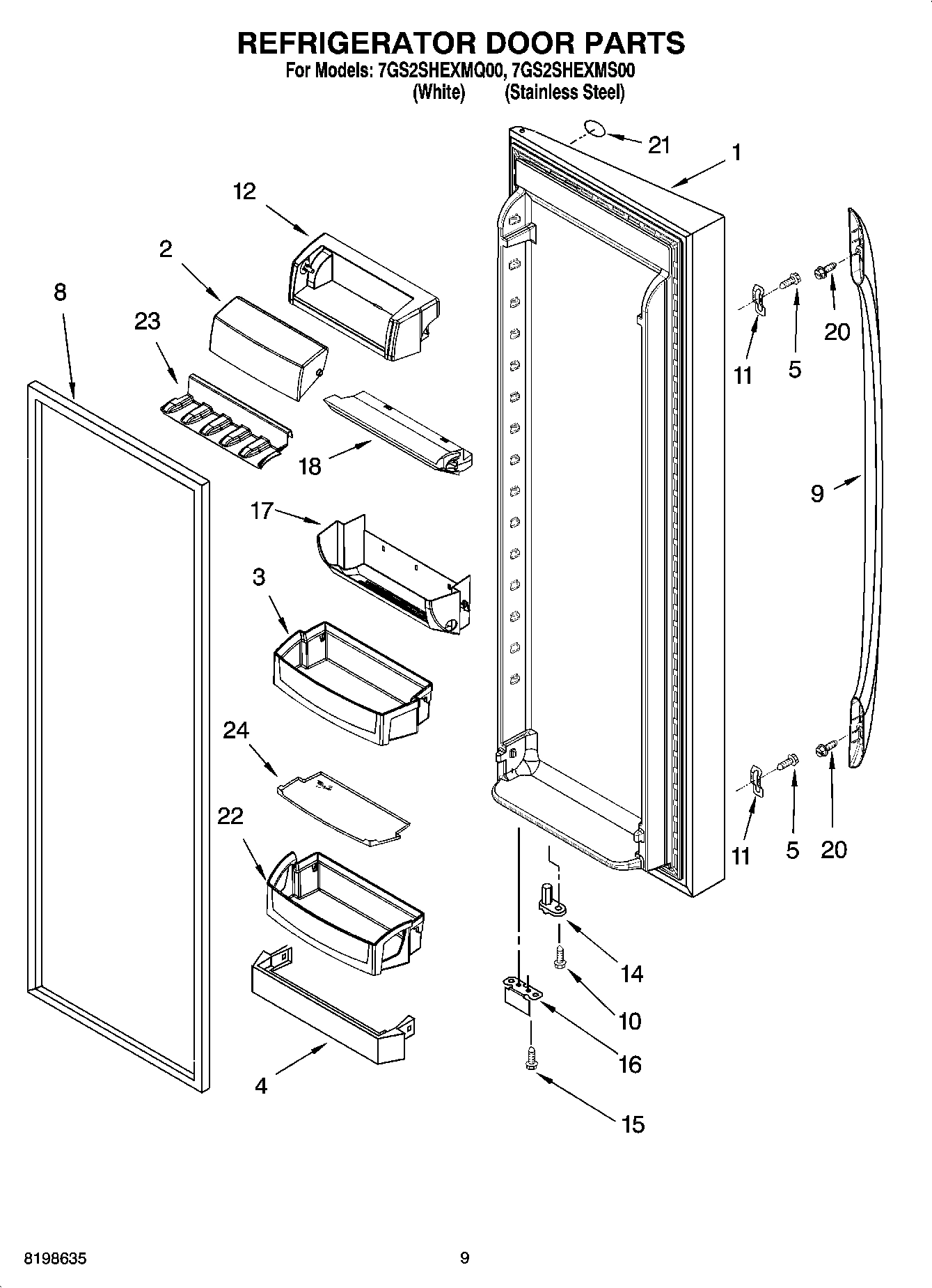 06 - REFRIGERATOR DOOR PARTS