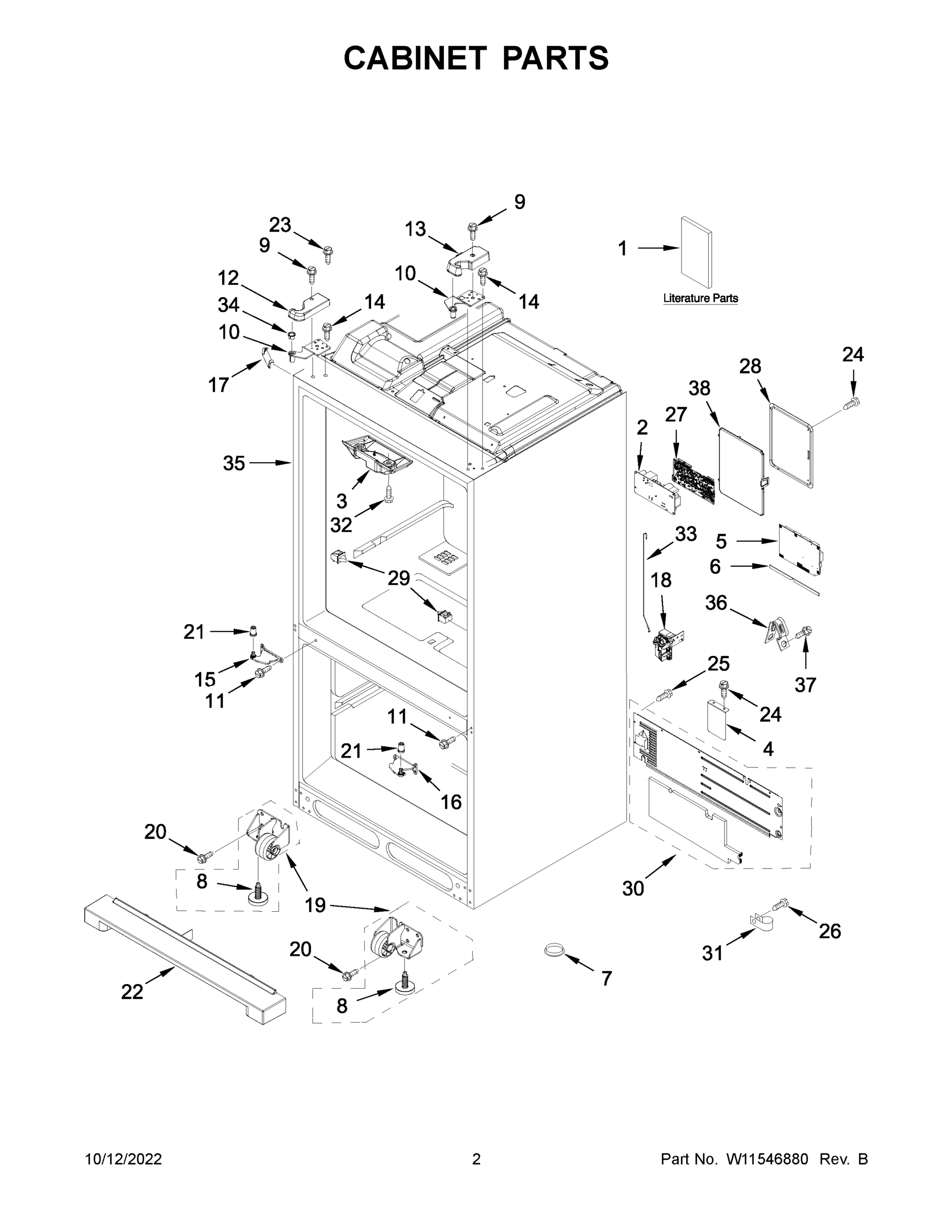 02 - CABINET PARTS