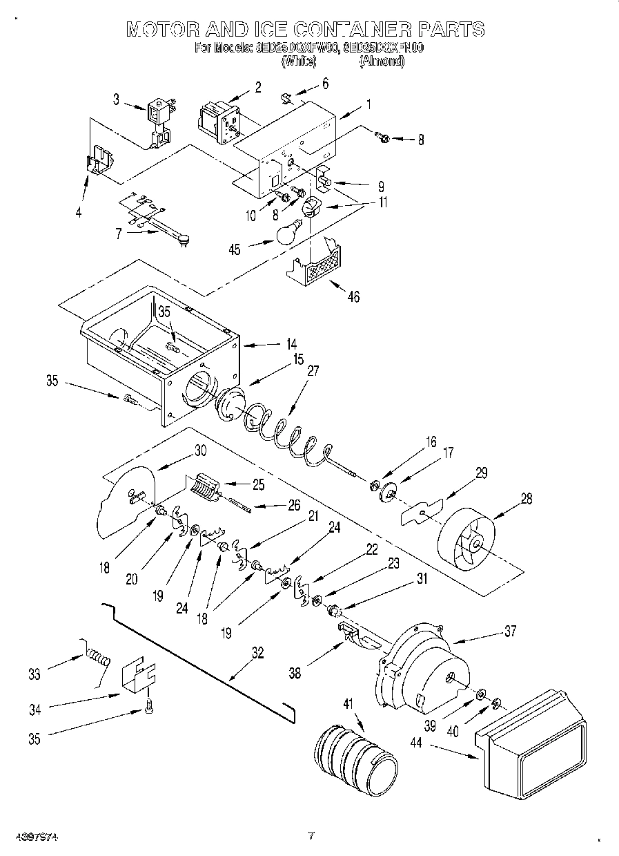 05 - MOTOR AND ICE CONTAINER