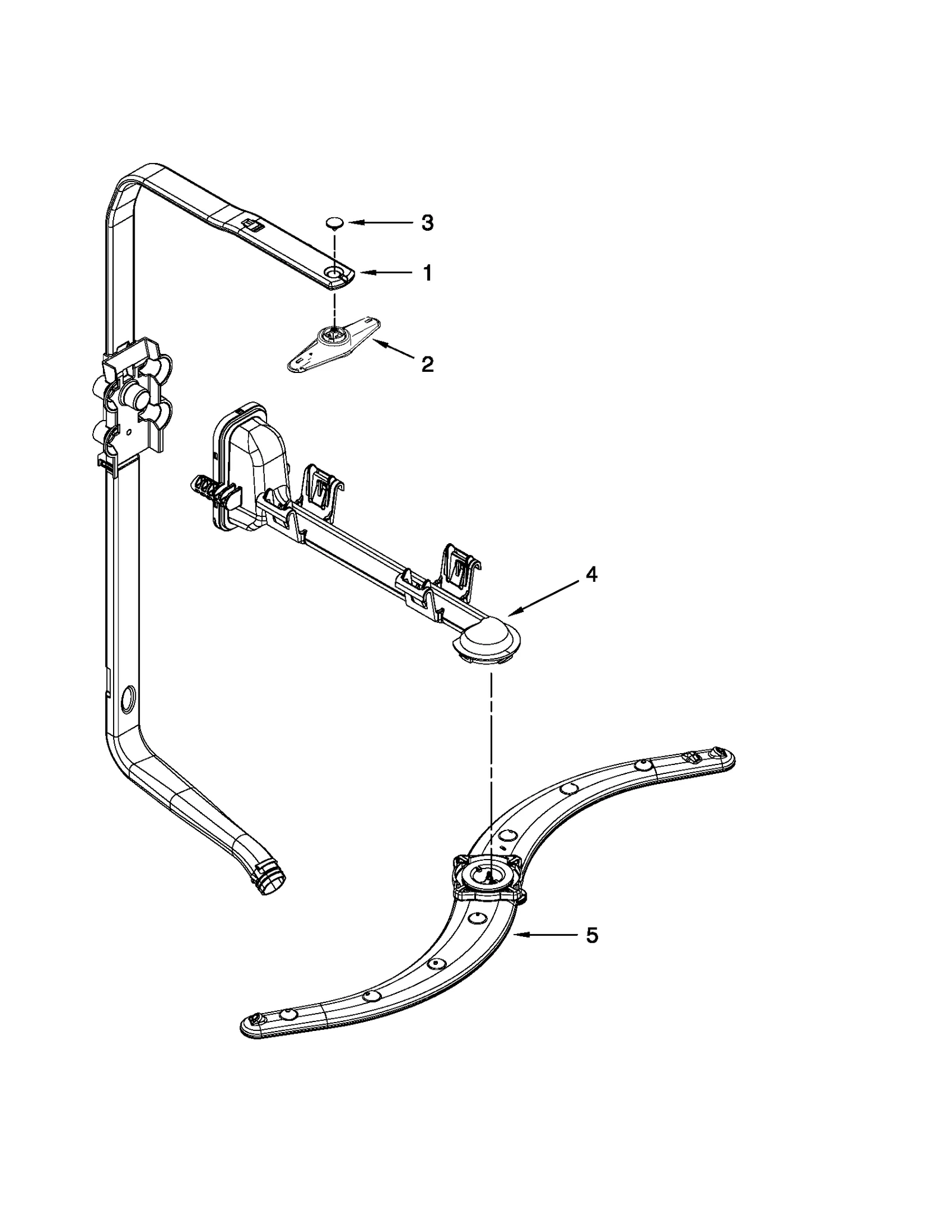 UPPER WASH AND RINSE PARTS