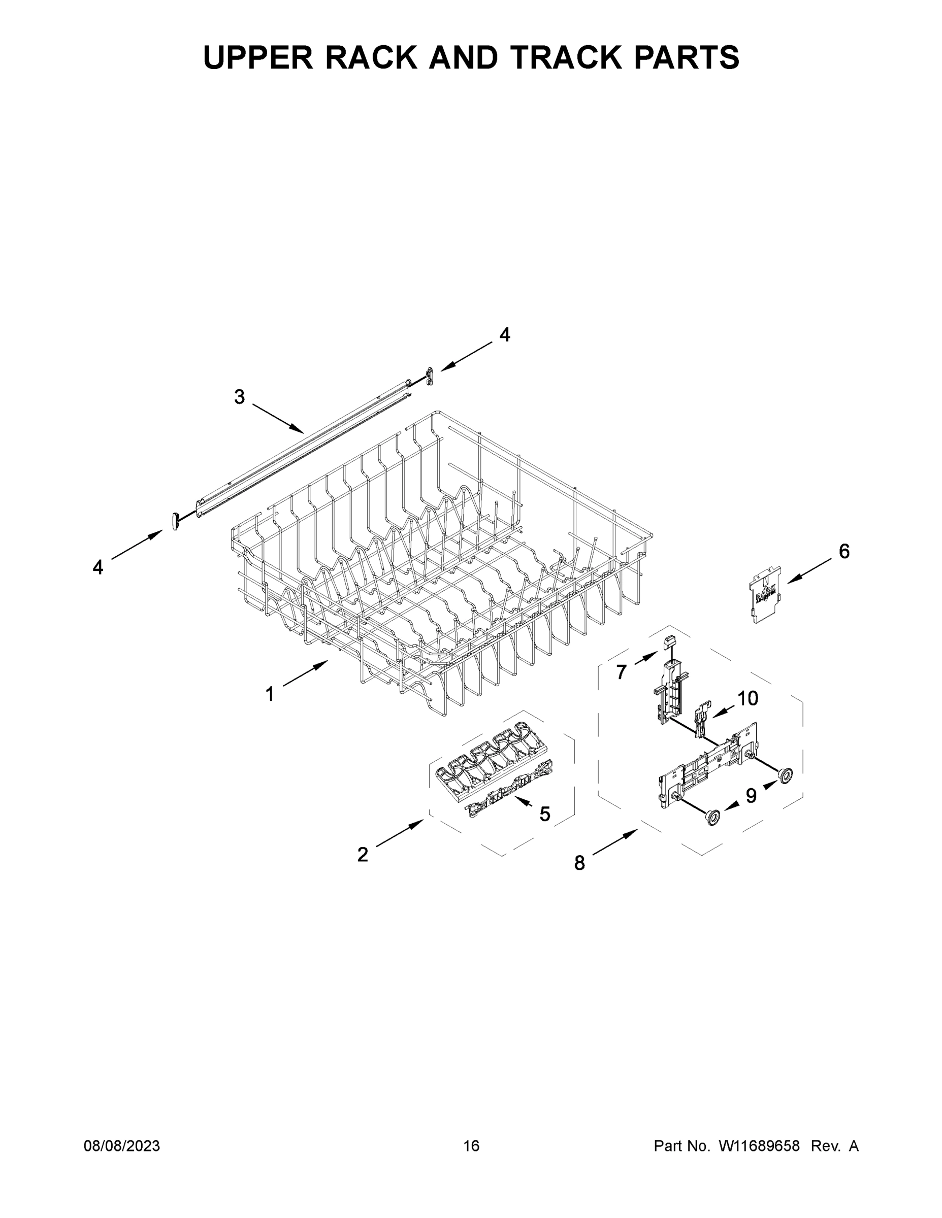 09 - UPPER RACK AND TRACK PARTS