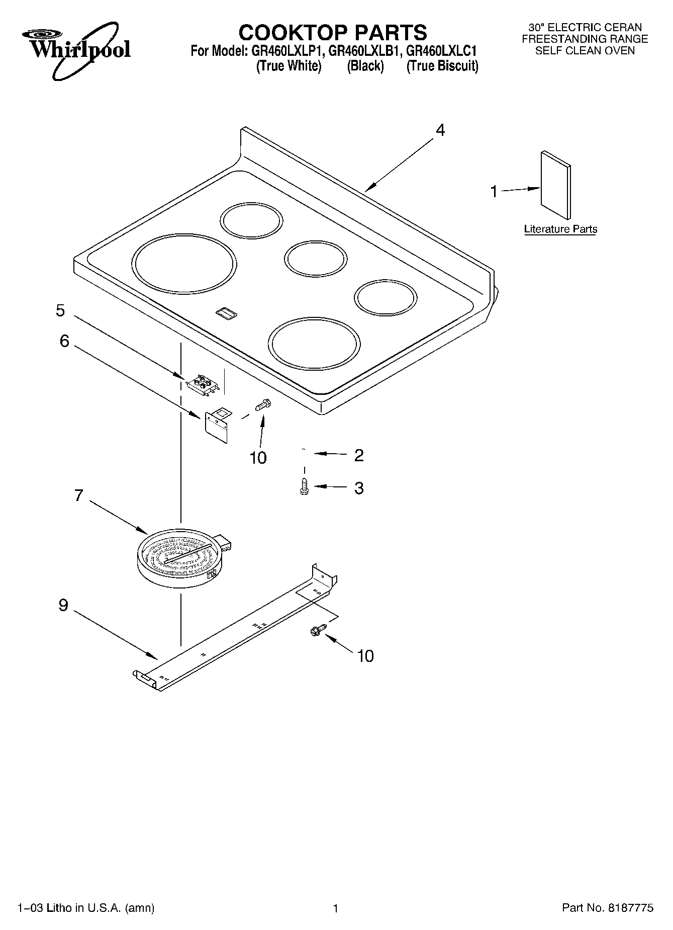01 - COOKTOP PARTS