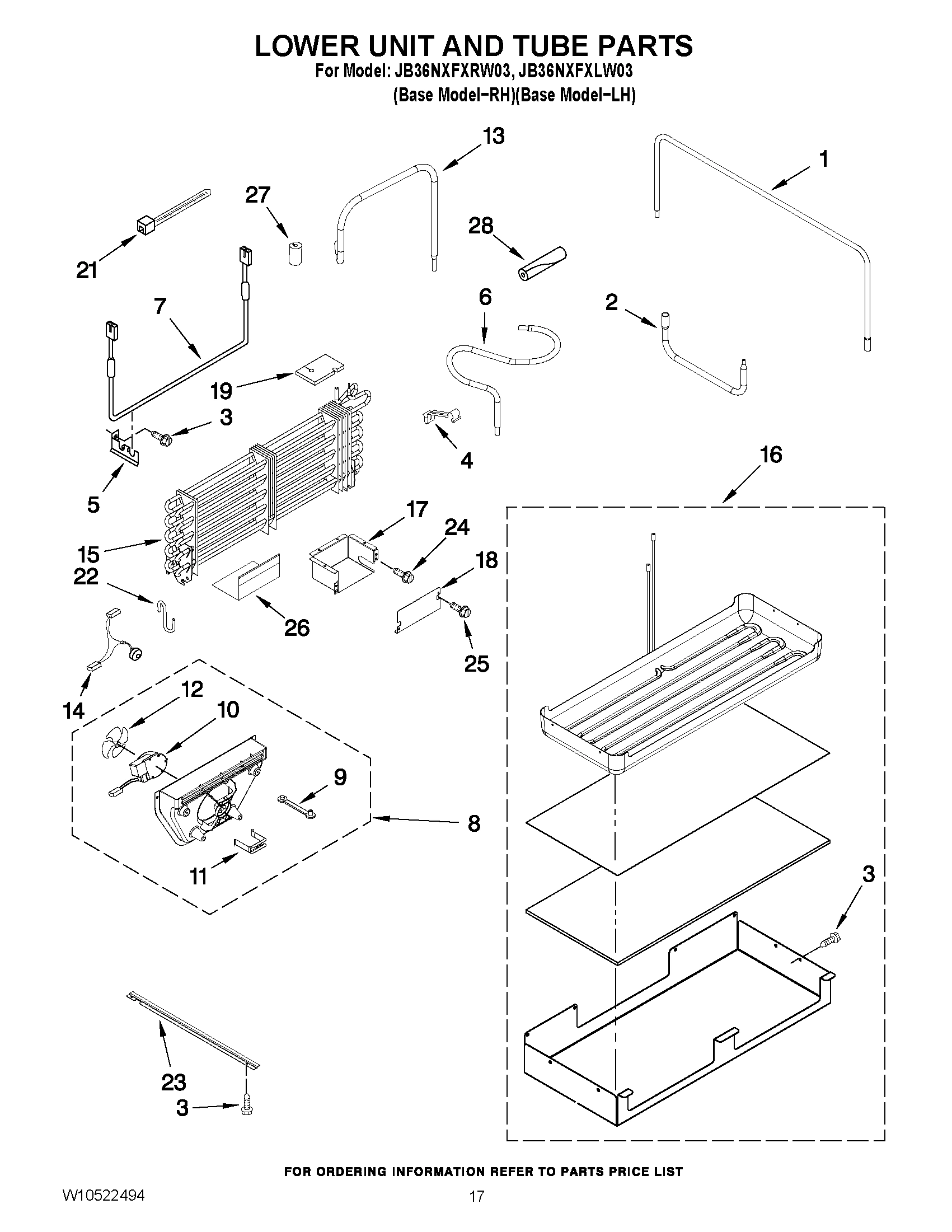 10 - LOWER UNIT AND TUBE PARTS