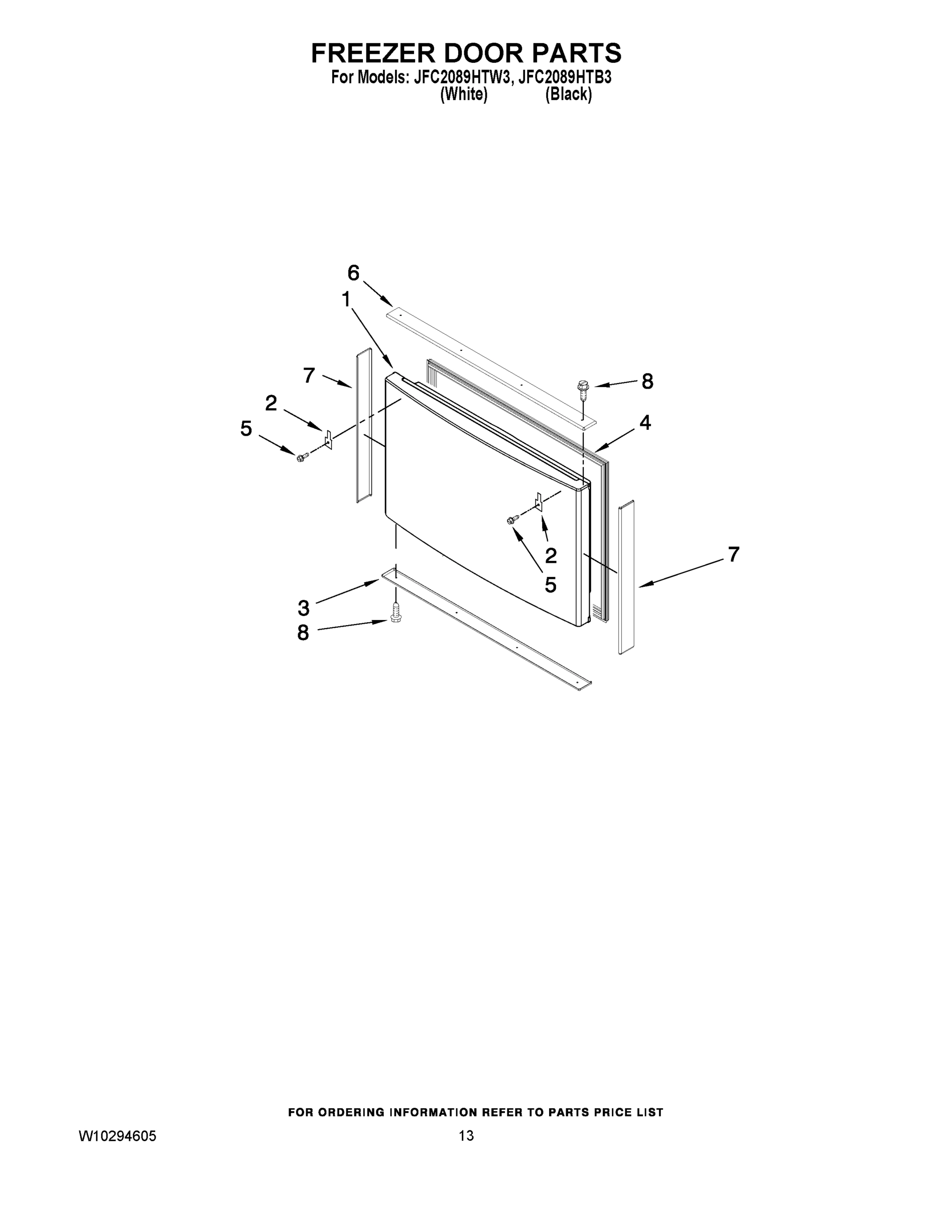 07 - FREEZER DOOR PARTS