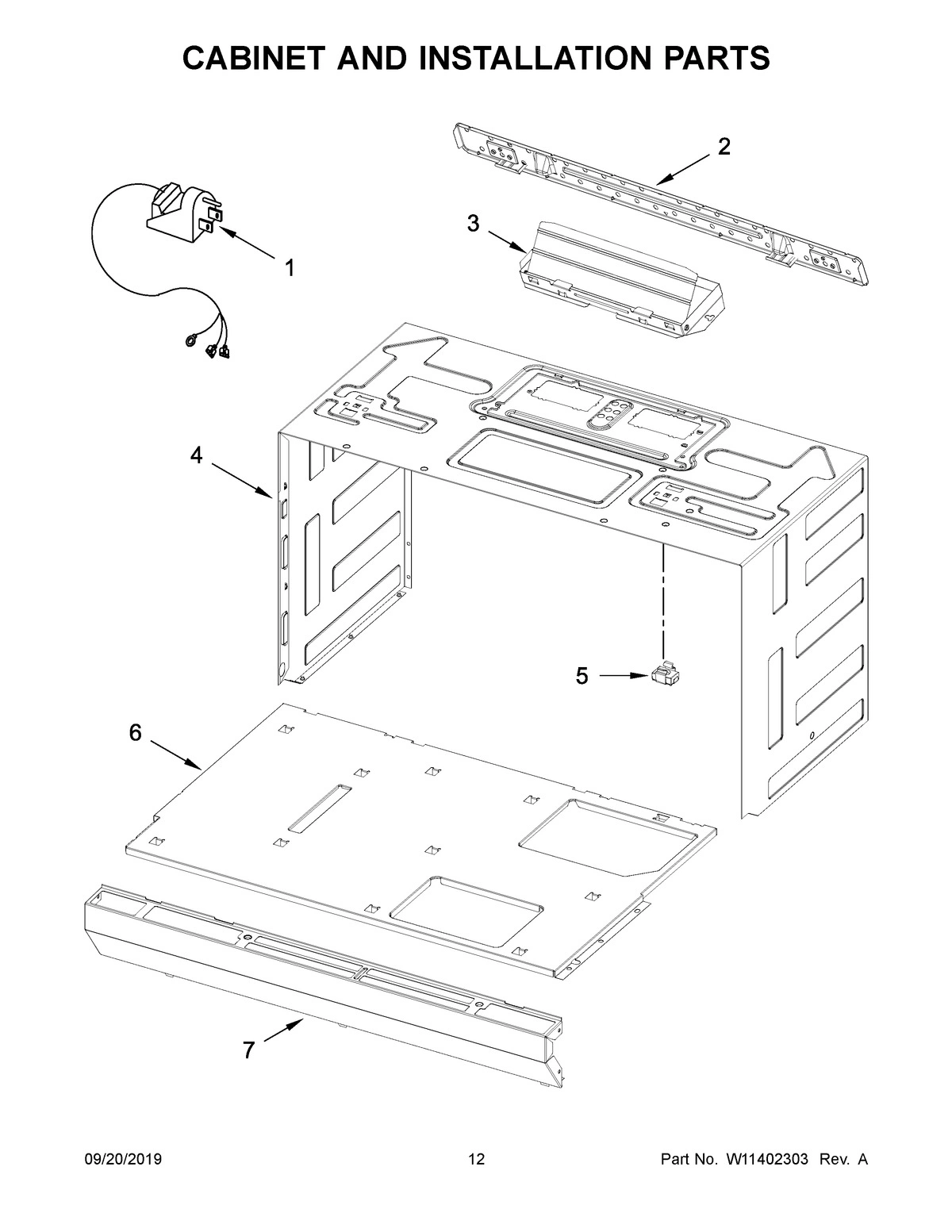 07 - CABINET AND INSTALLATION PARTS