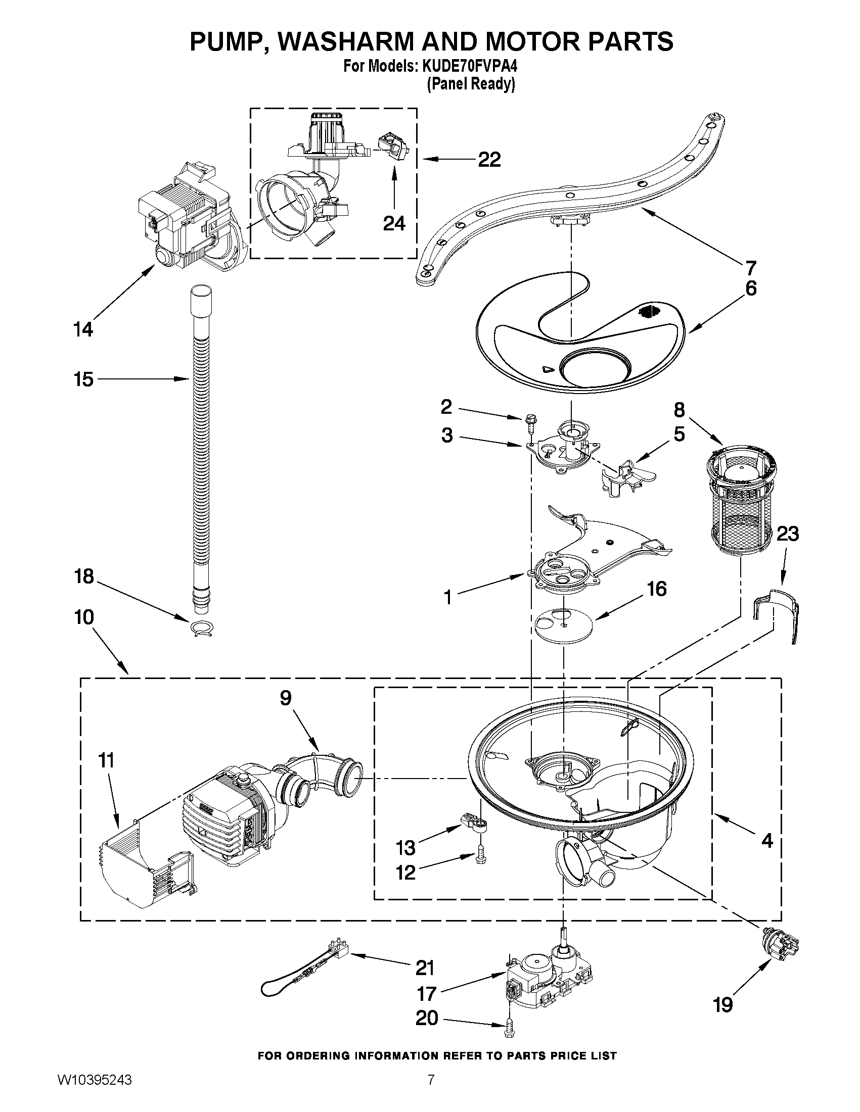 06 - PUMP, WASHARM AND MOTOR PARTS