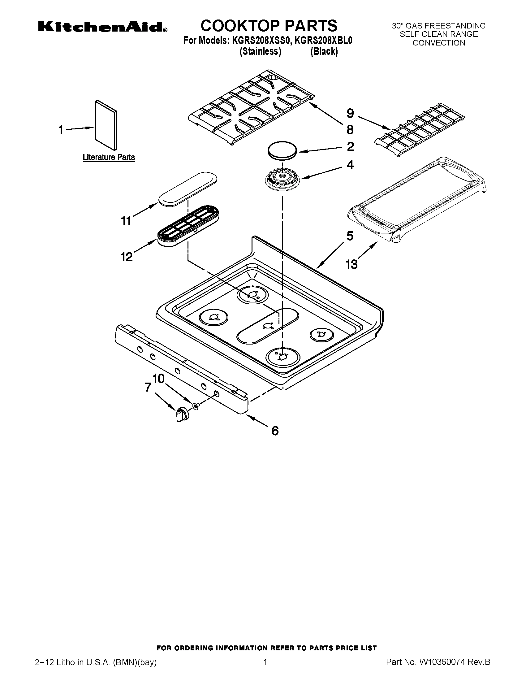 01 - COOKTOP PARTS